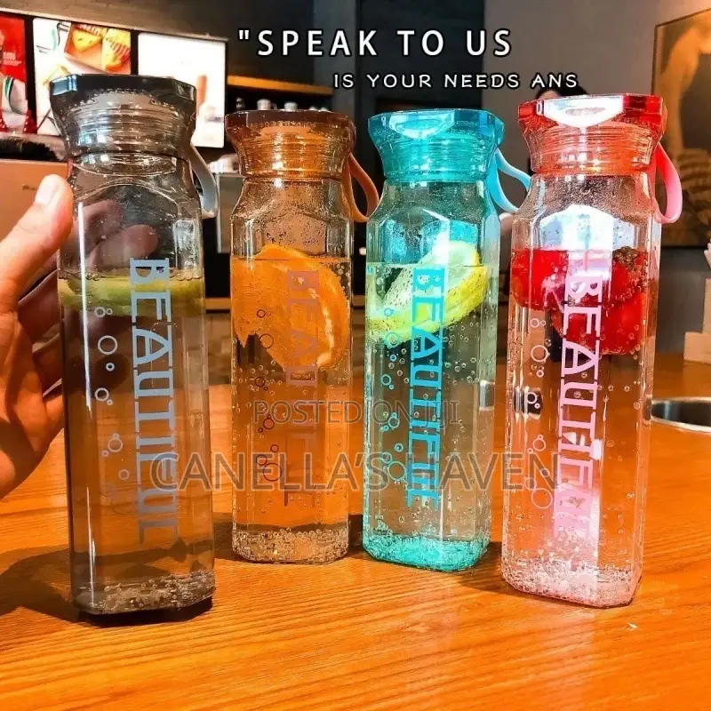 Beautiful Glass Water Bottle