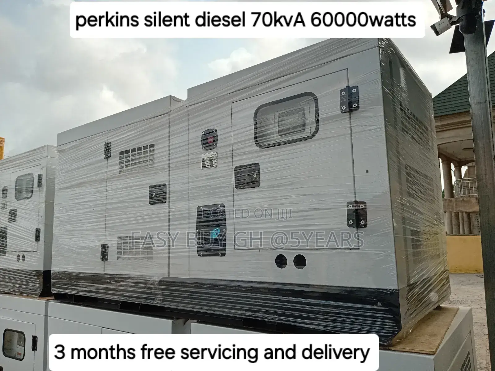 Perkins Diesel Generator 70kva 60000watt No Excessive Noise