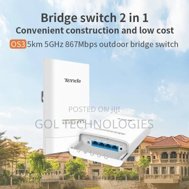 Tenda Access Point Os3 5ghz 12dbi 11ac 867mbps Outdoor Cpe