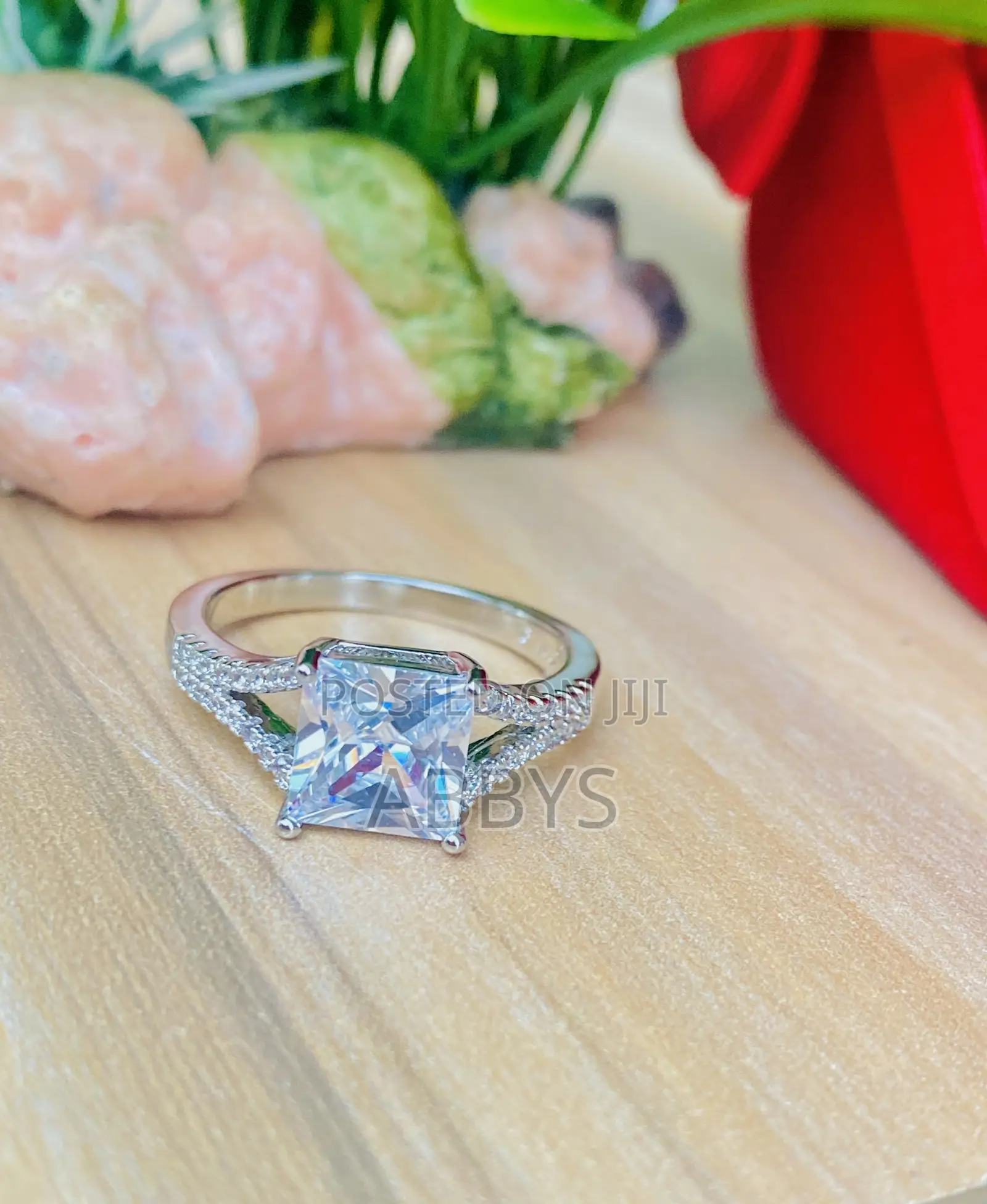 Radiant Cut Promise Ring
