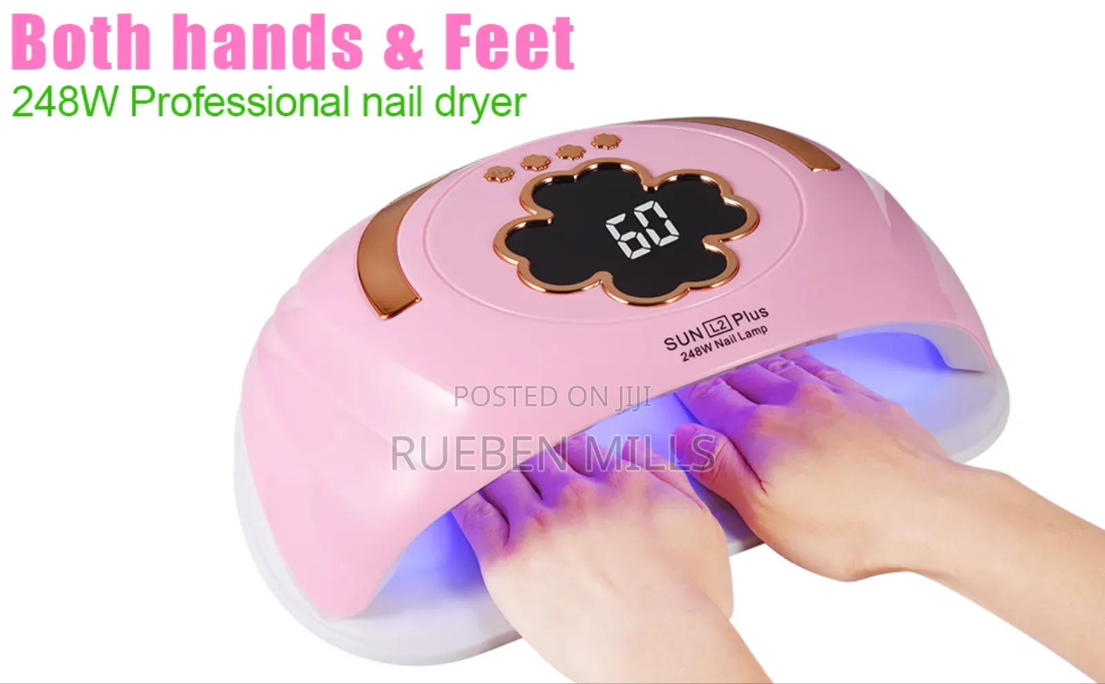 Sun L2 Plus Nail Dryer Lamp Light for Home and Salon