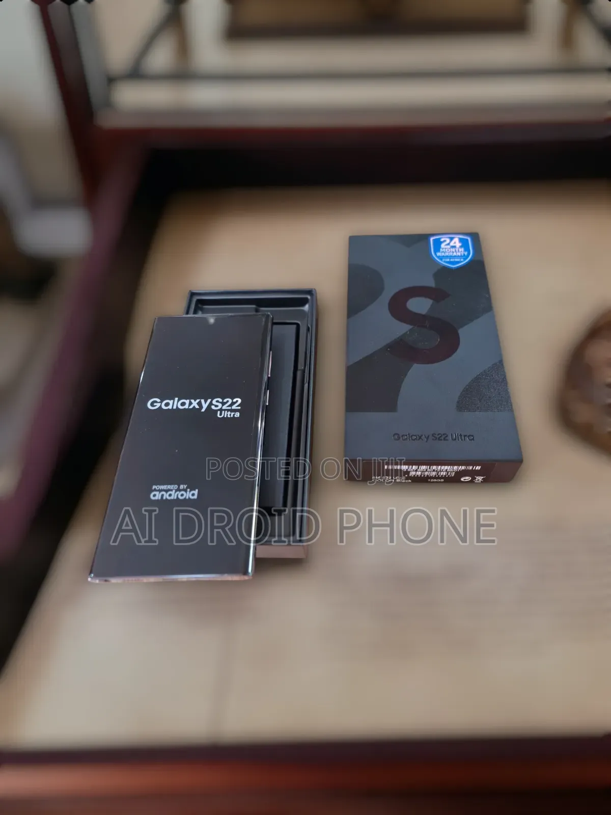 New Samsung Galaxy S22 Ultra 5G 128 GB Gold