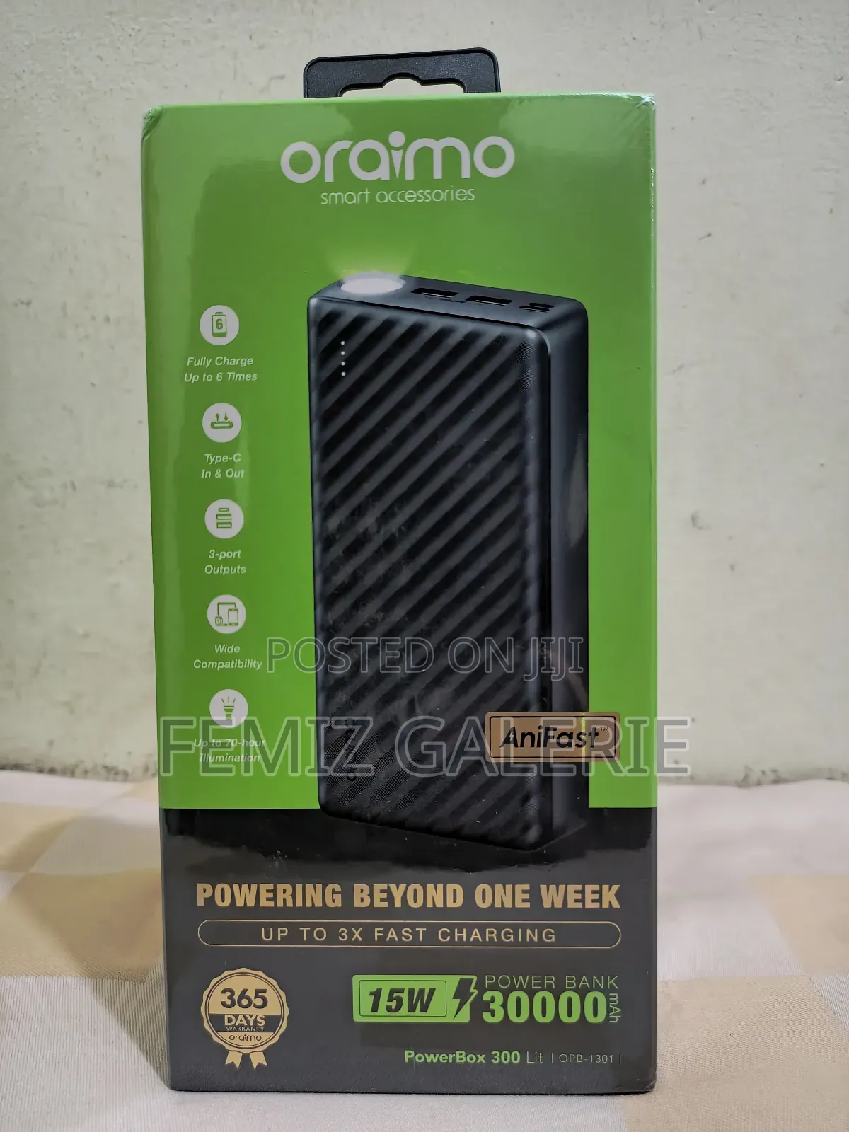 Oraimo Powerbox 300 Lite, 30000mah Power Bank