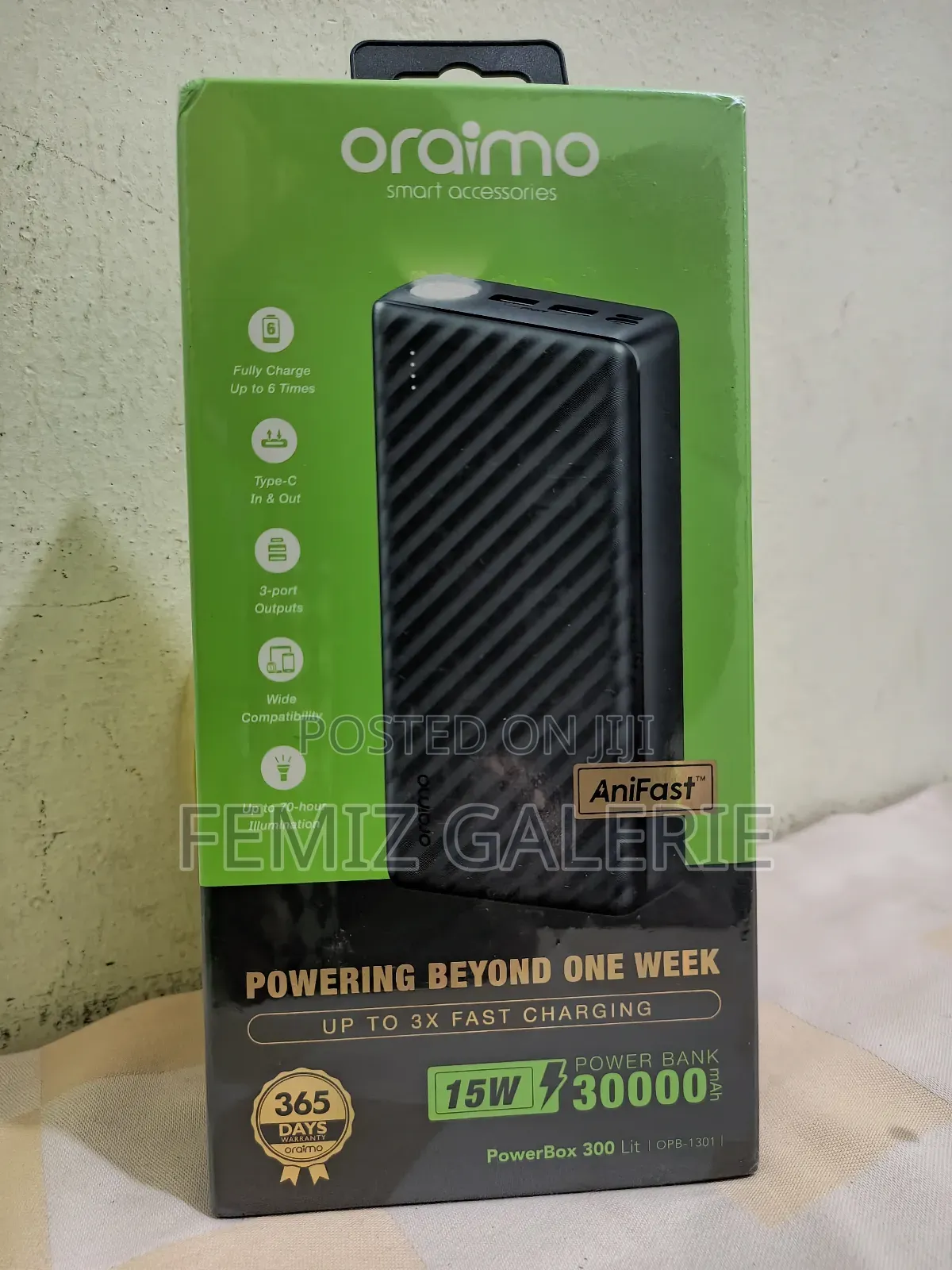 Oraimo Powerbox 300 Lite, 30000mah Power Bank