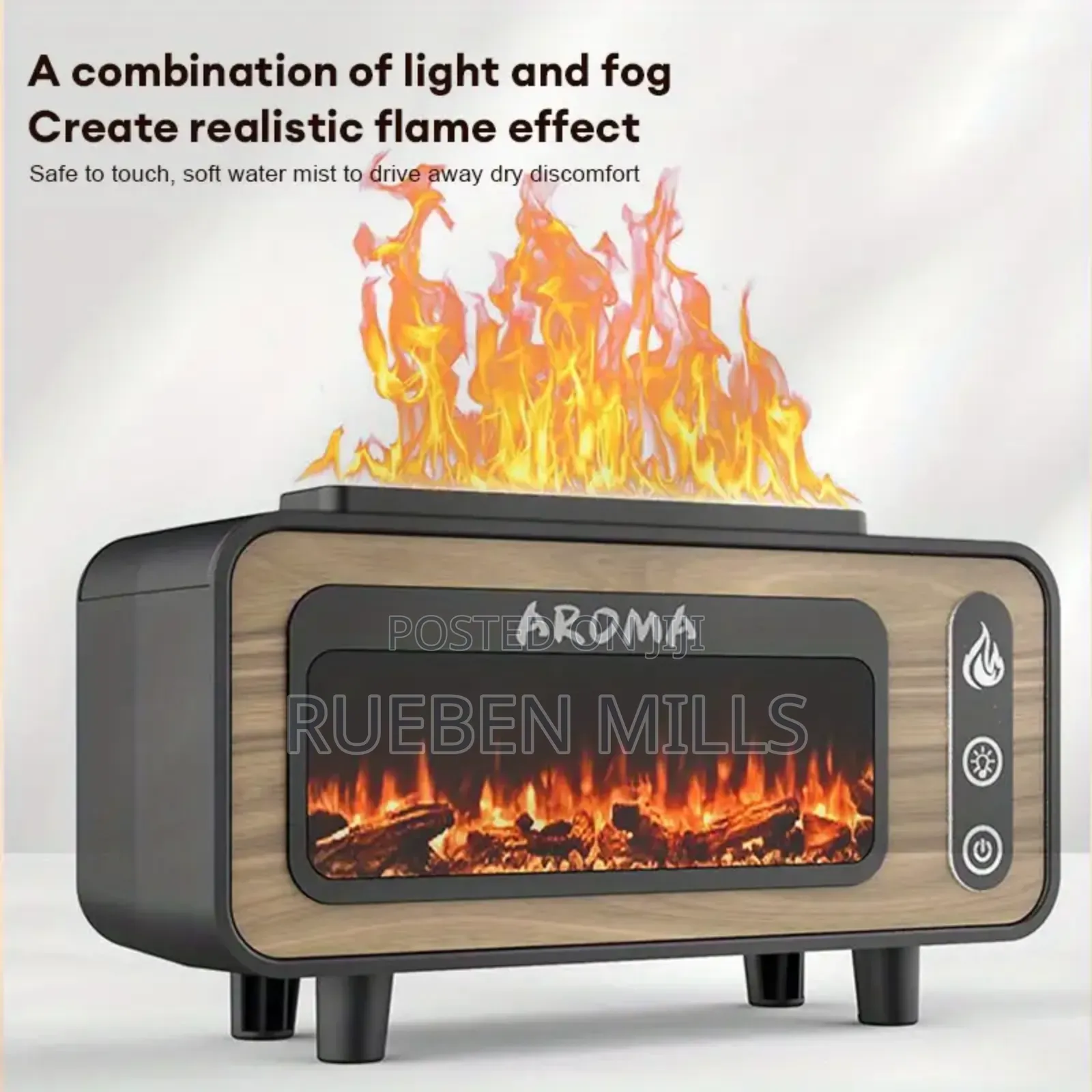Light and Fog Flame Effect Essential Oil Diffuser Humidifier