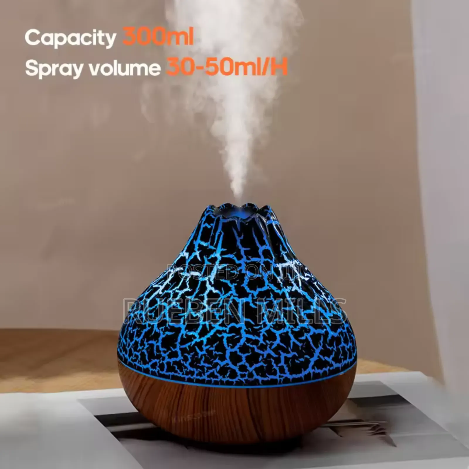 Colorful Display Volcano Air Diffuser Humidifier Freshener