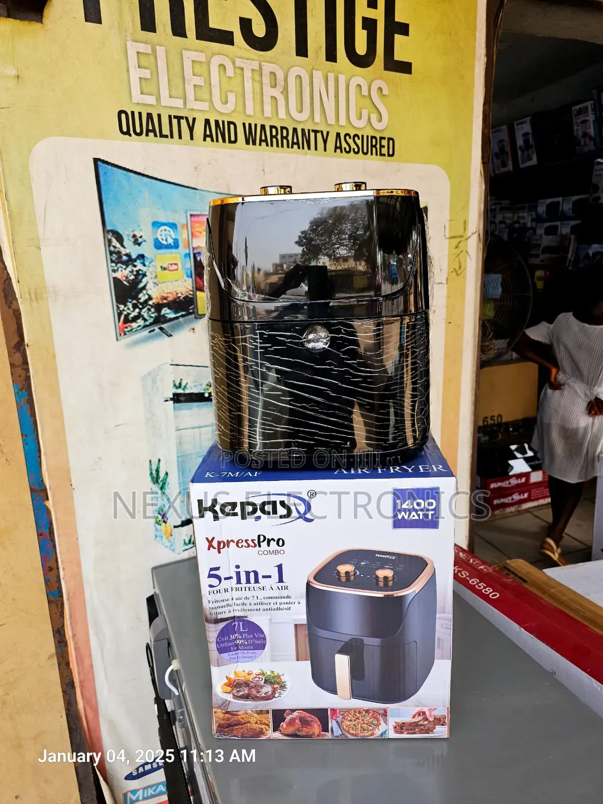 Brand New Kepas 7litres 5in1 Air Fryer