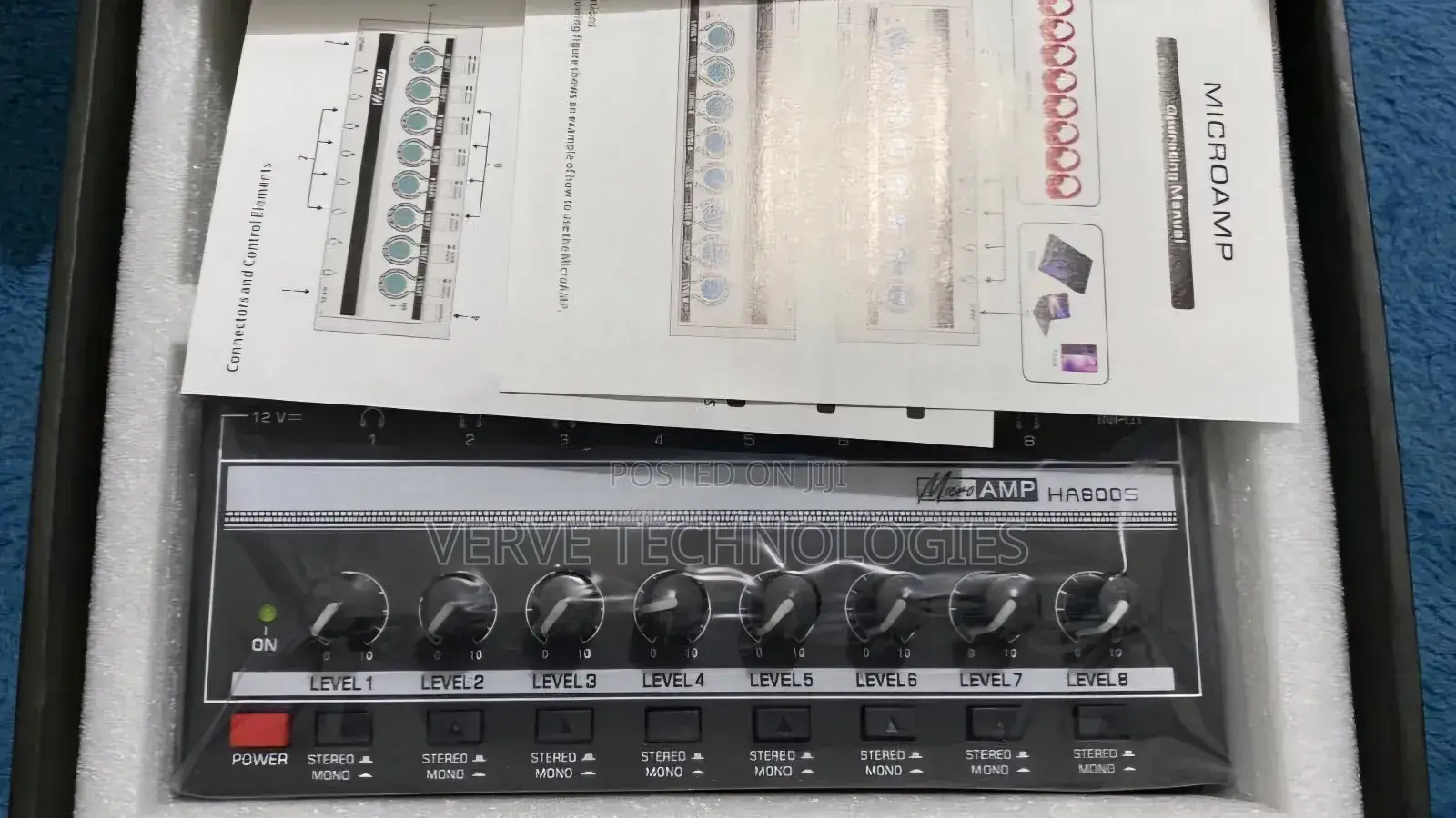 8-Channel in-Ear Stereo Headset Amplifier