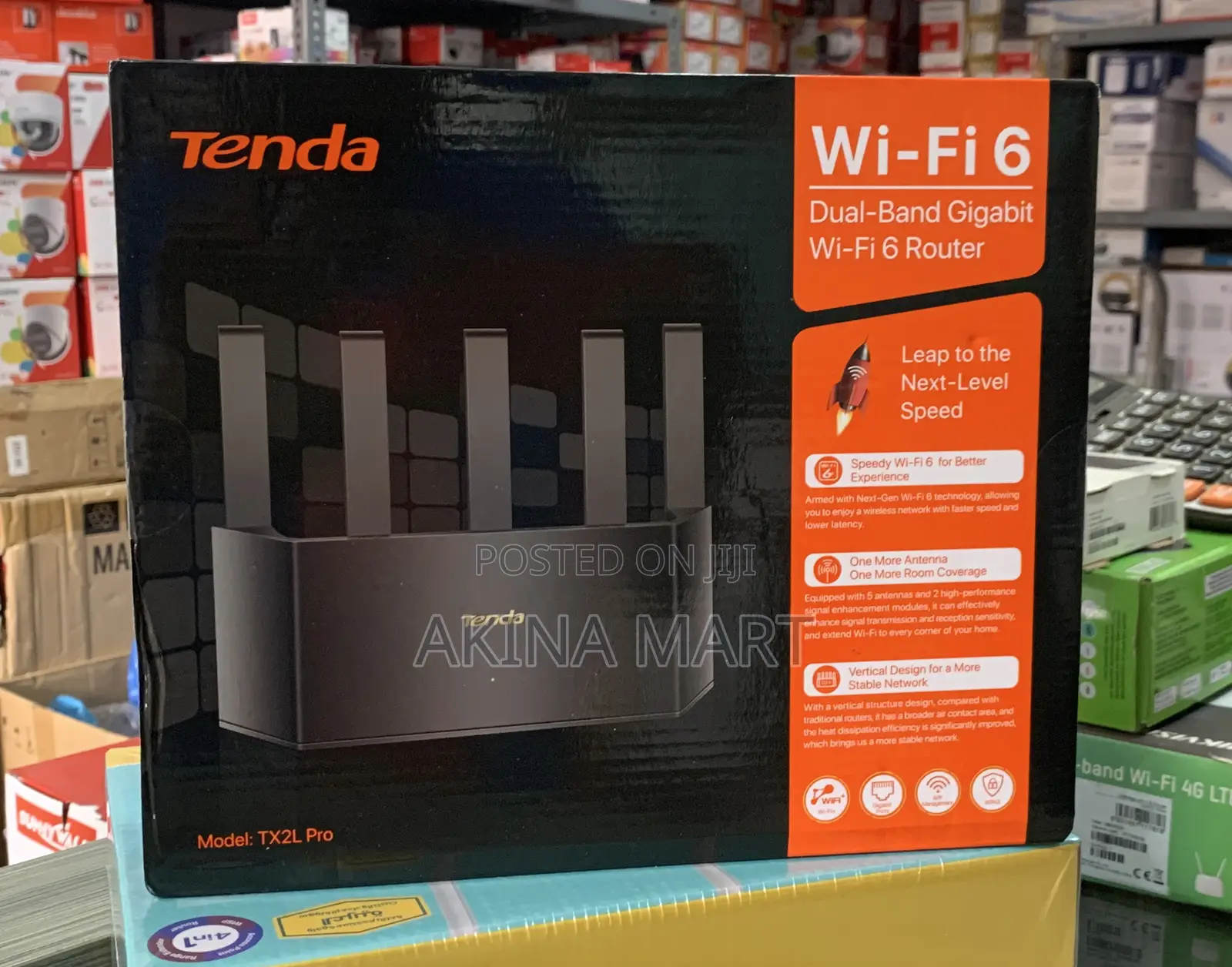 Tenda Ax1500 Dual-Band Gigabit Wi-Fi 6 Router