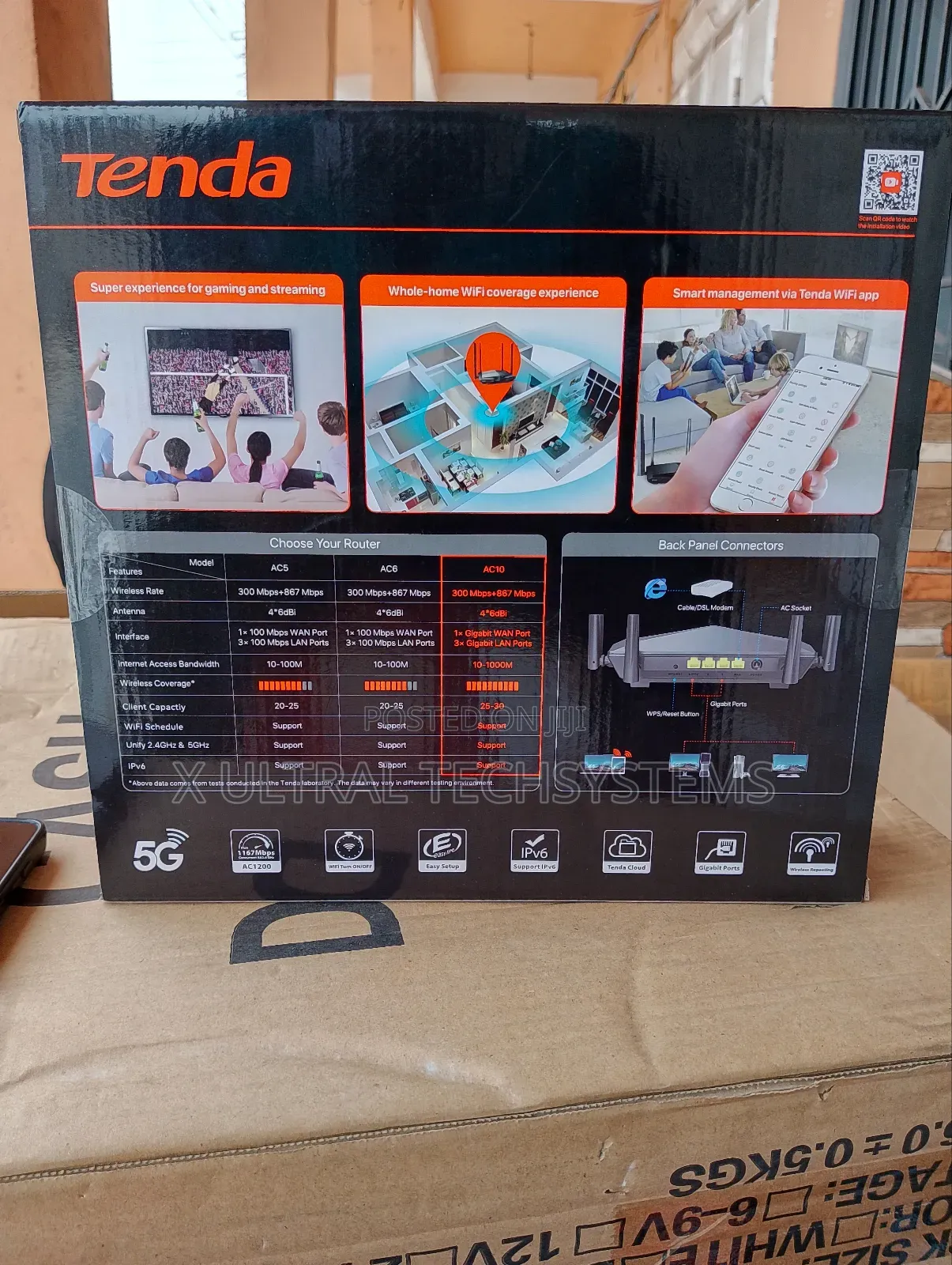 Tenda AC1200 Dual Band Gigabit Wifi Router