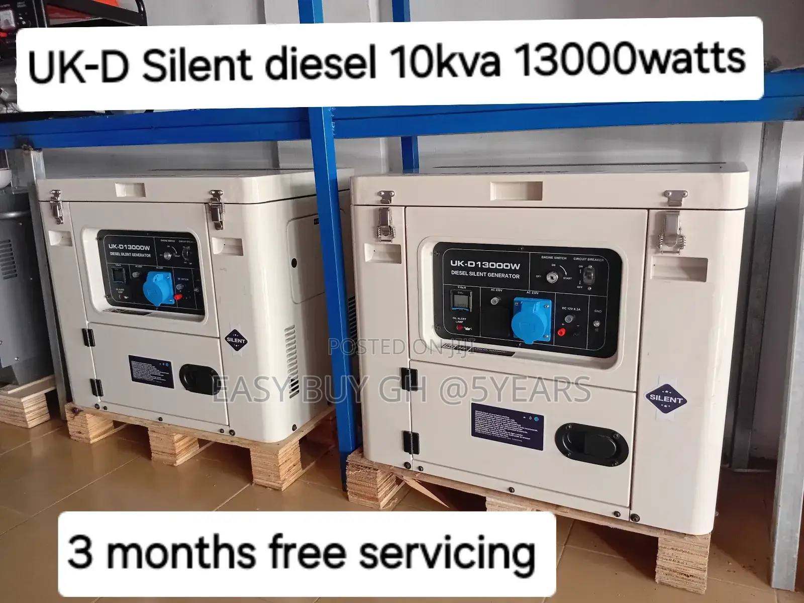 Super Efficient UK-D Silent 10kva 13000watt Diesel Generator