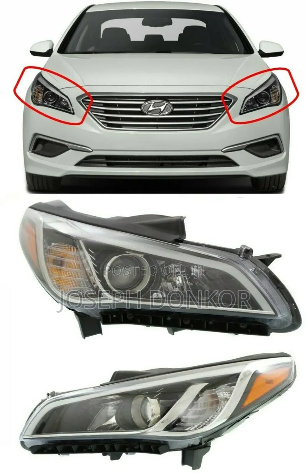 Sonata Headlight LED 2015,2016,2017