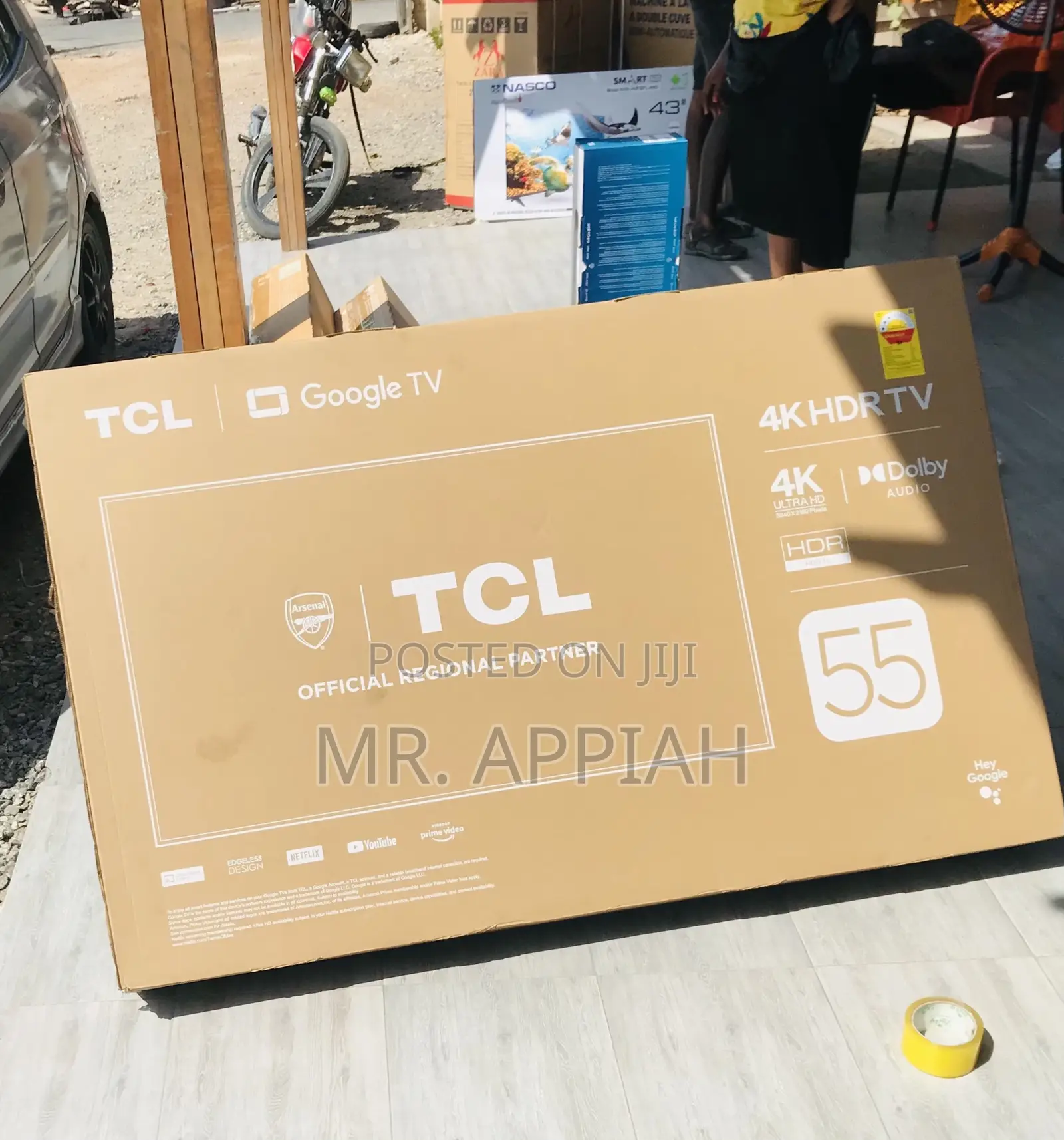 Unique TCL 55P755 55” HDR Smart Screen Television,Black