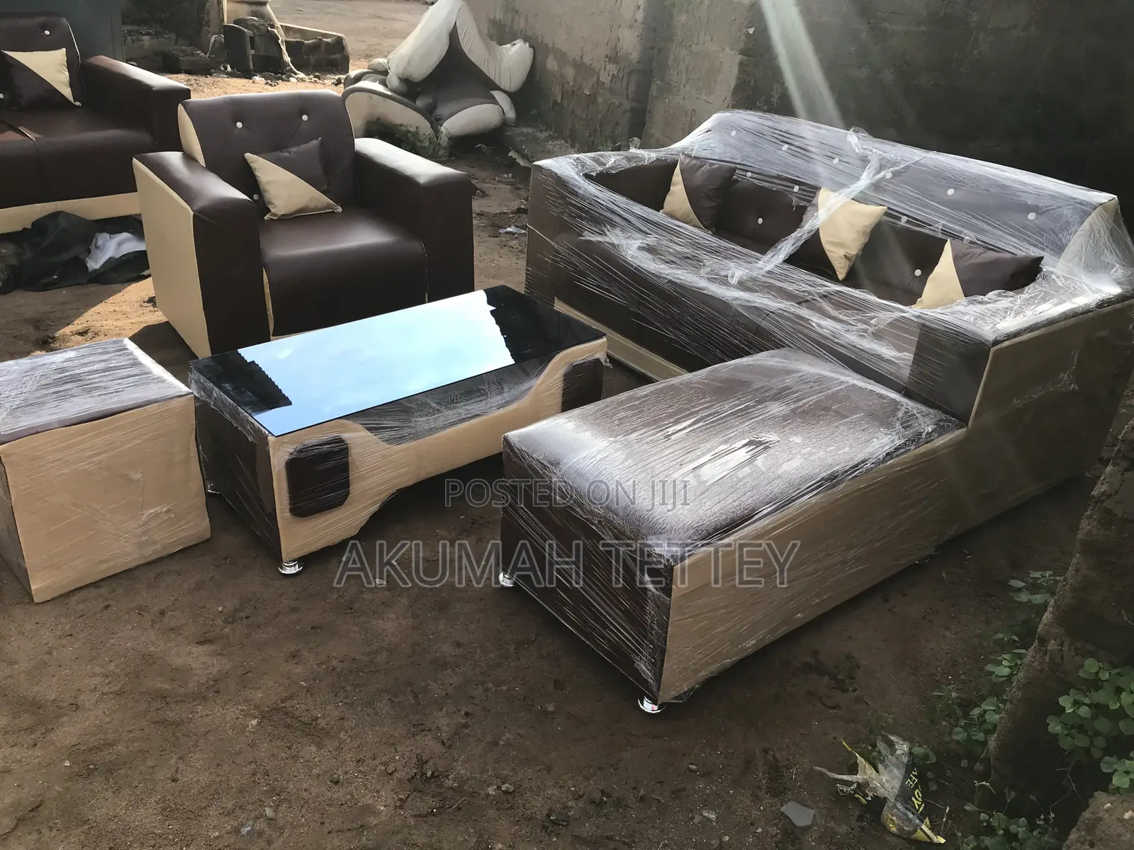 3in One Lshape With Single Chair