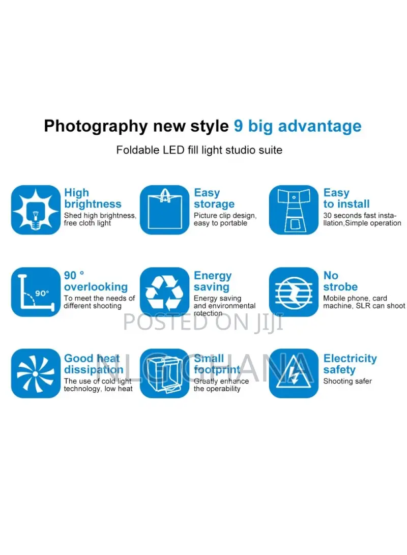 Puluz Pu5060 60cm Photography Studio Soft Light Box With Int