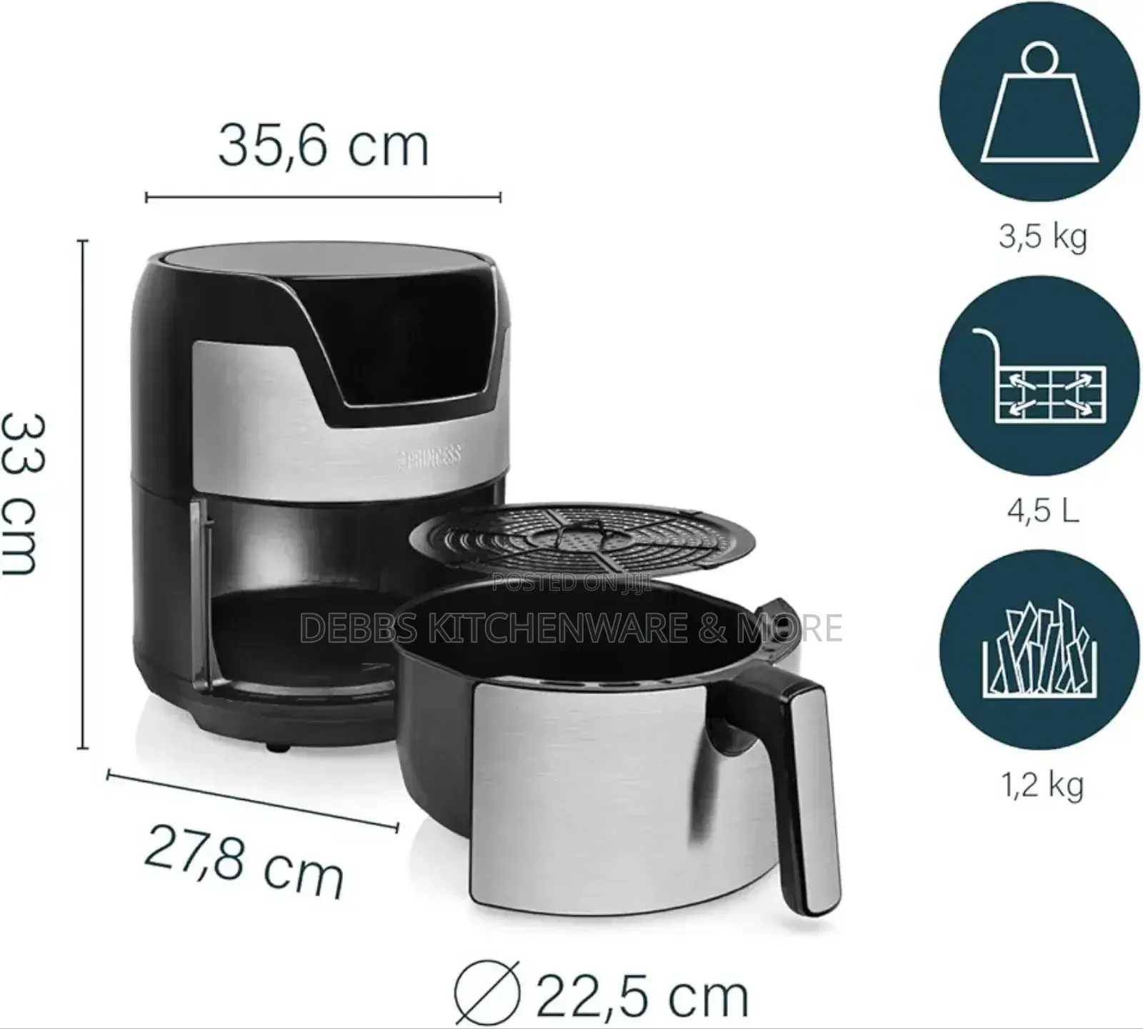 4.5litre Princess Air Fryer From Germany