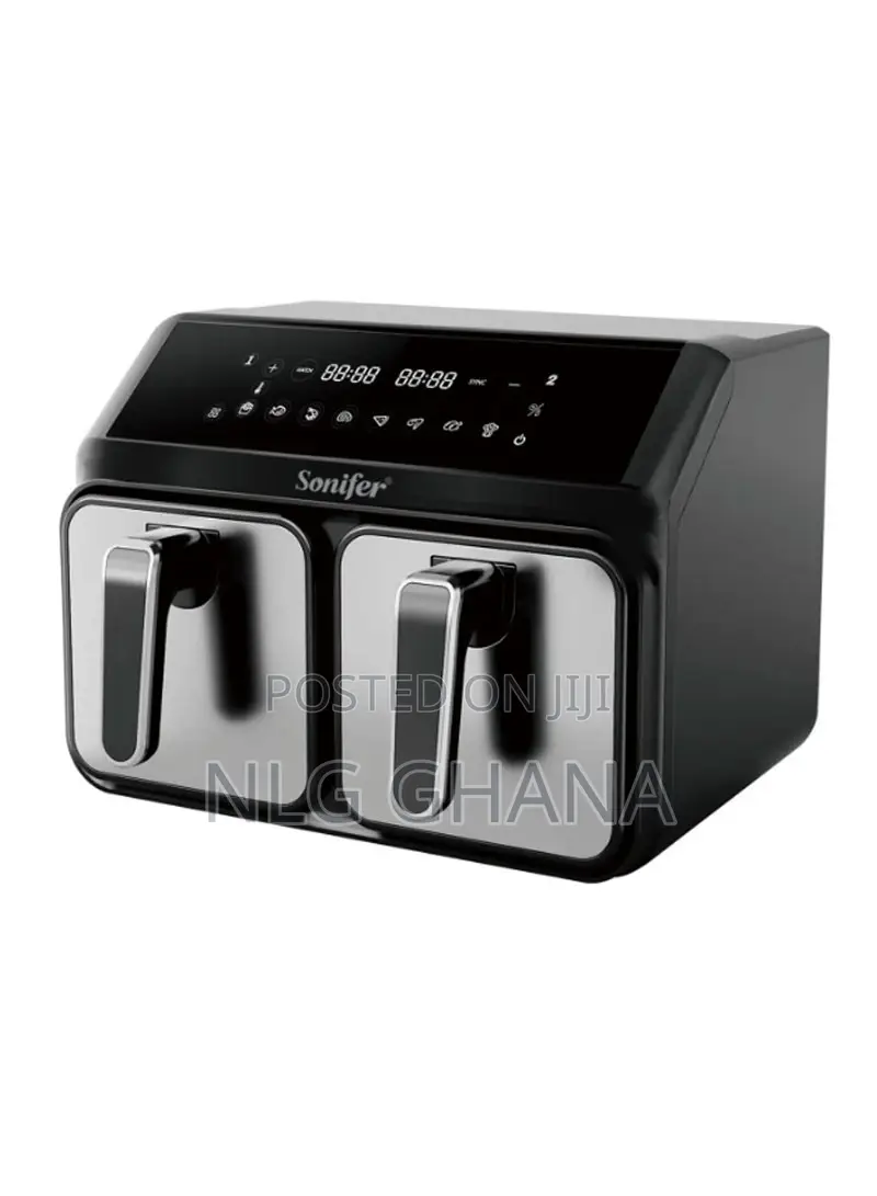 2200W 4L+4L Dual-Pot Digital Air Fryer With Touch Control