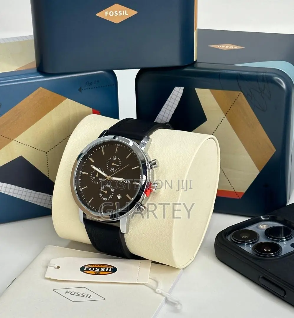Casual Men Leather Business Chronograph Watch
