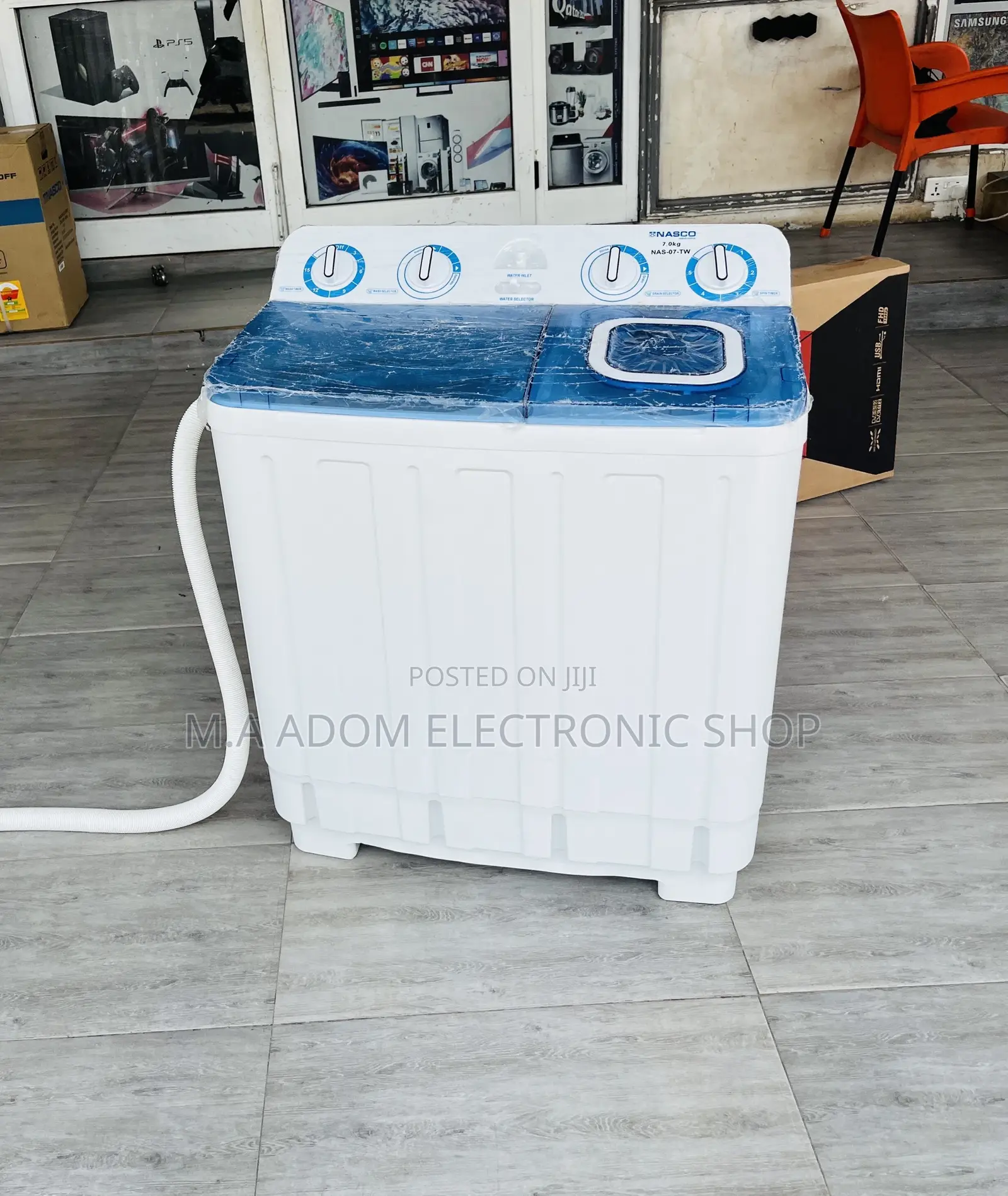 Purchase Unique Nasco 7kg Twin Tab Washing Machine(White) 
