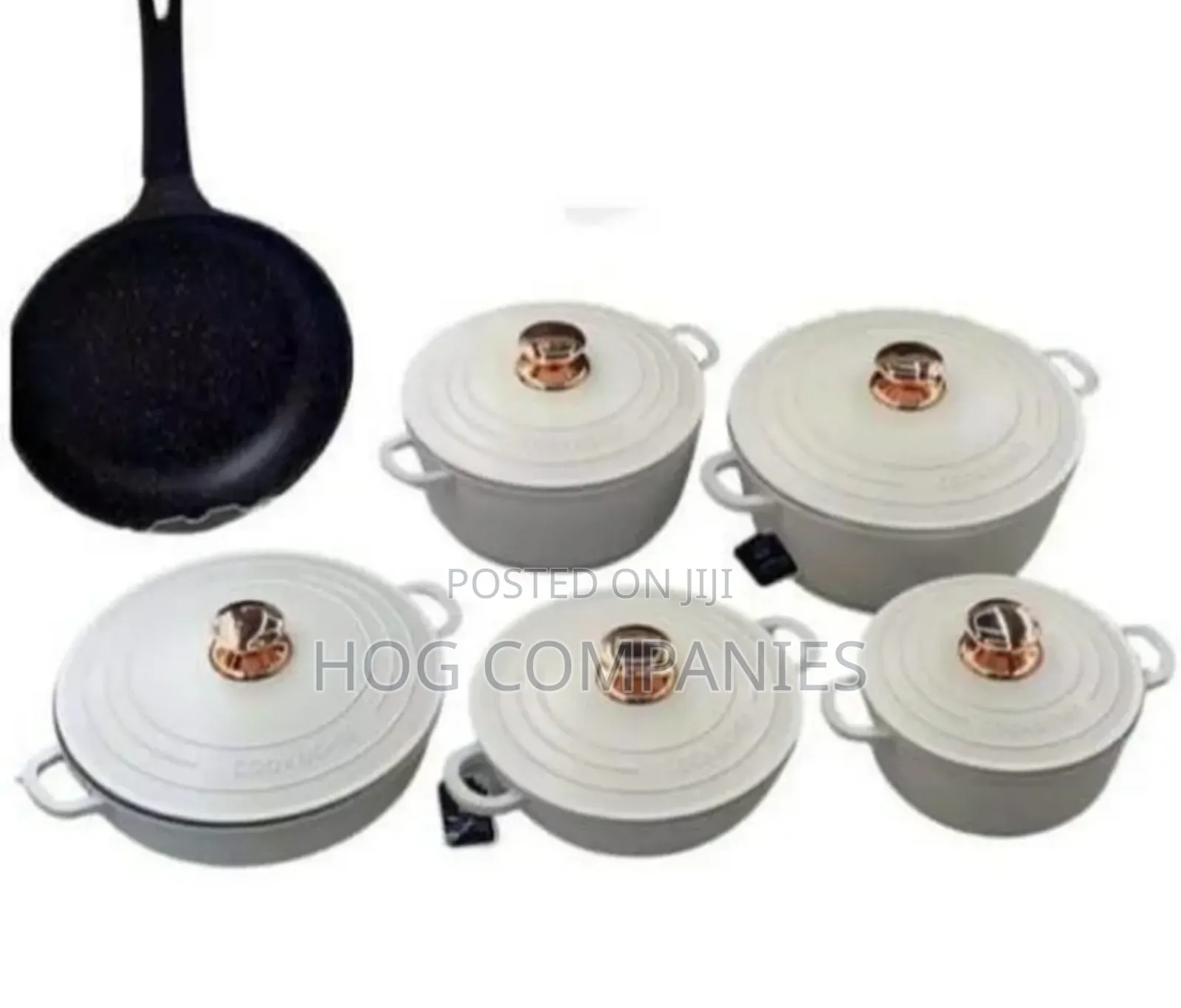Kitchen 11 Piece Cast Iron Pots Non-Stick Cookware Set