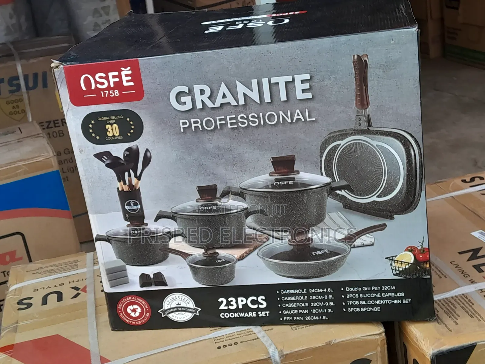 Nsef Super Durable Granite Profesional 23pcs Cookware Set