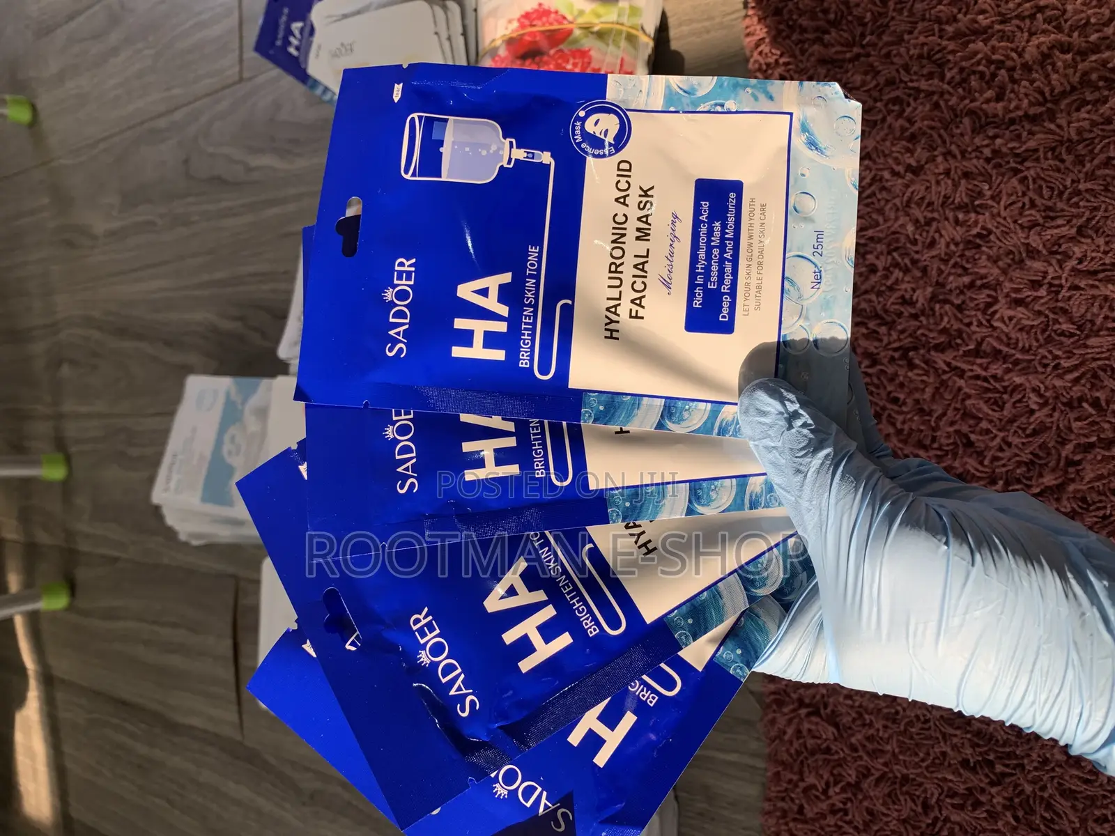 20pcs SADOER Hyaluronic Facial Masks Skincare Face Mask