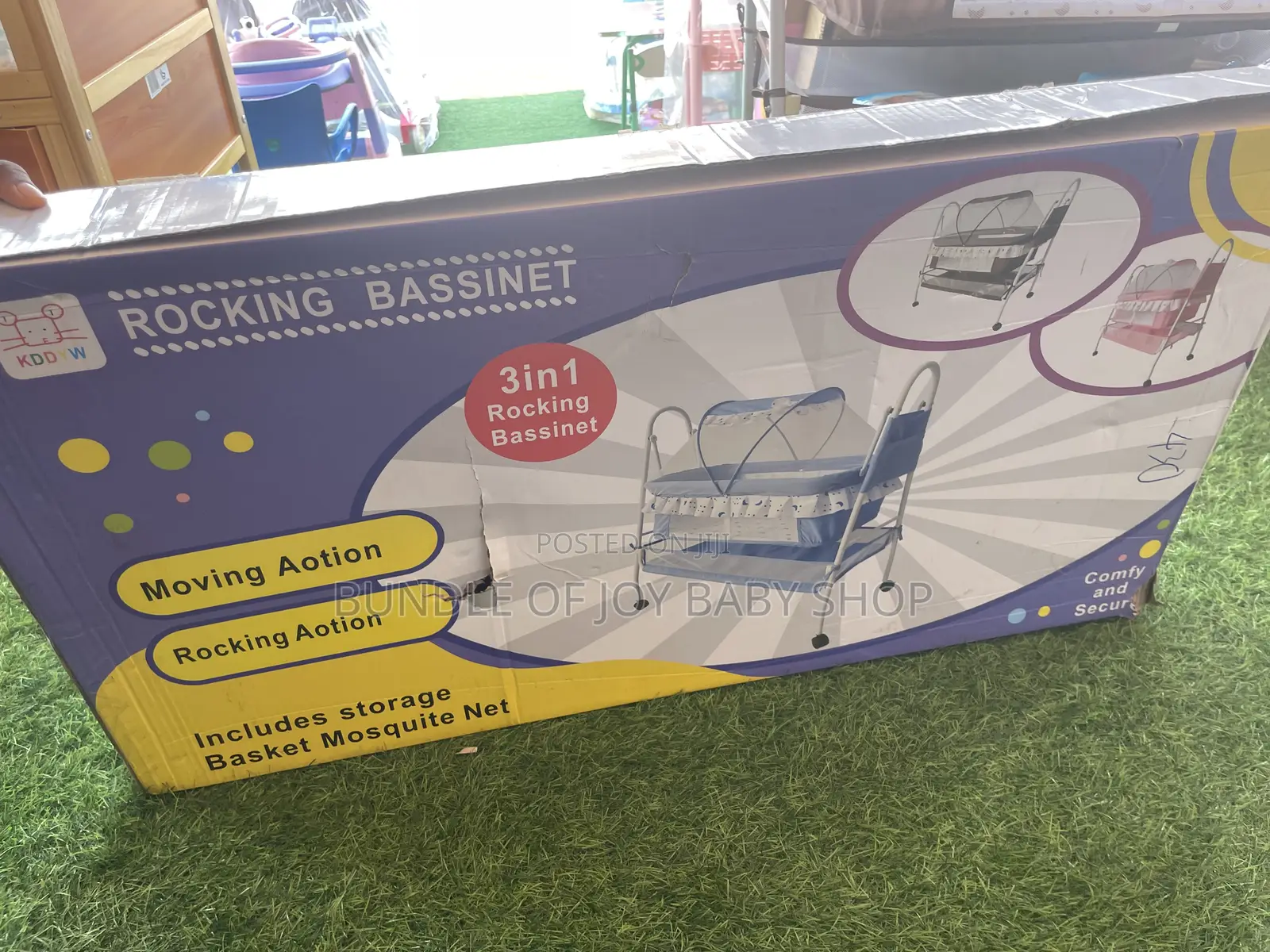 Rocking Bassinet Cot 3 in 1
