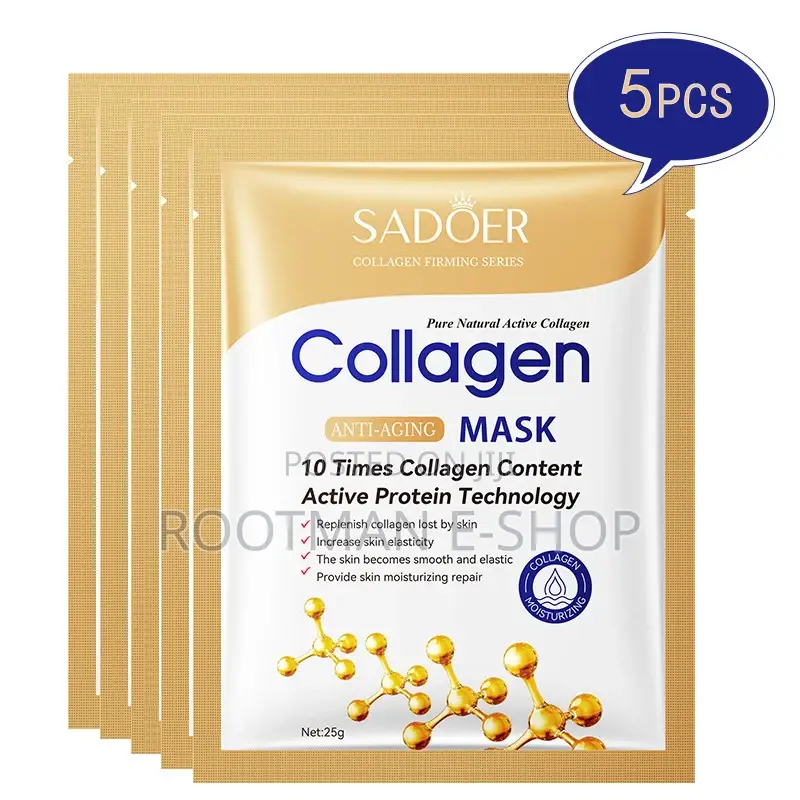 5pcs Bone Collagen Anti-Wrinkle Mask Moisturizing Firming