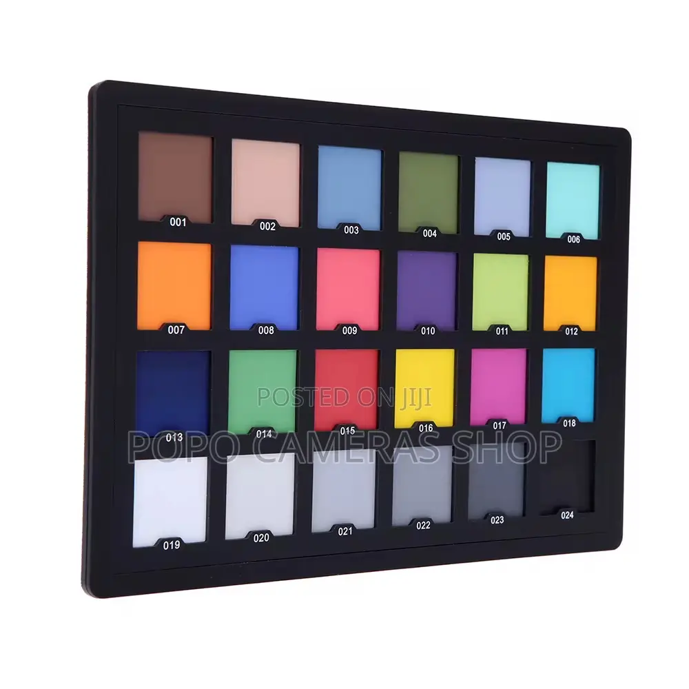 Professional 24 Color Checker Pallete Board