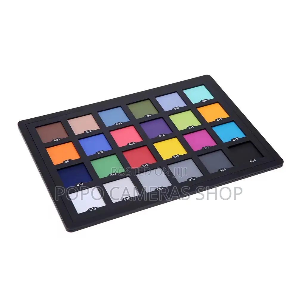 Professional 24 Color Checker Pallete Board