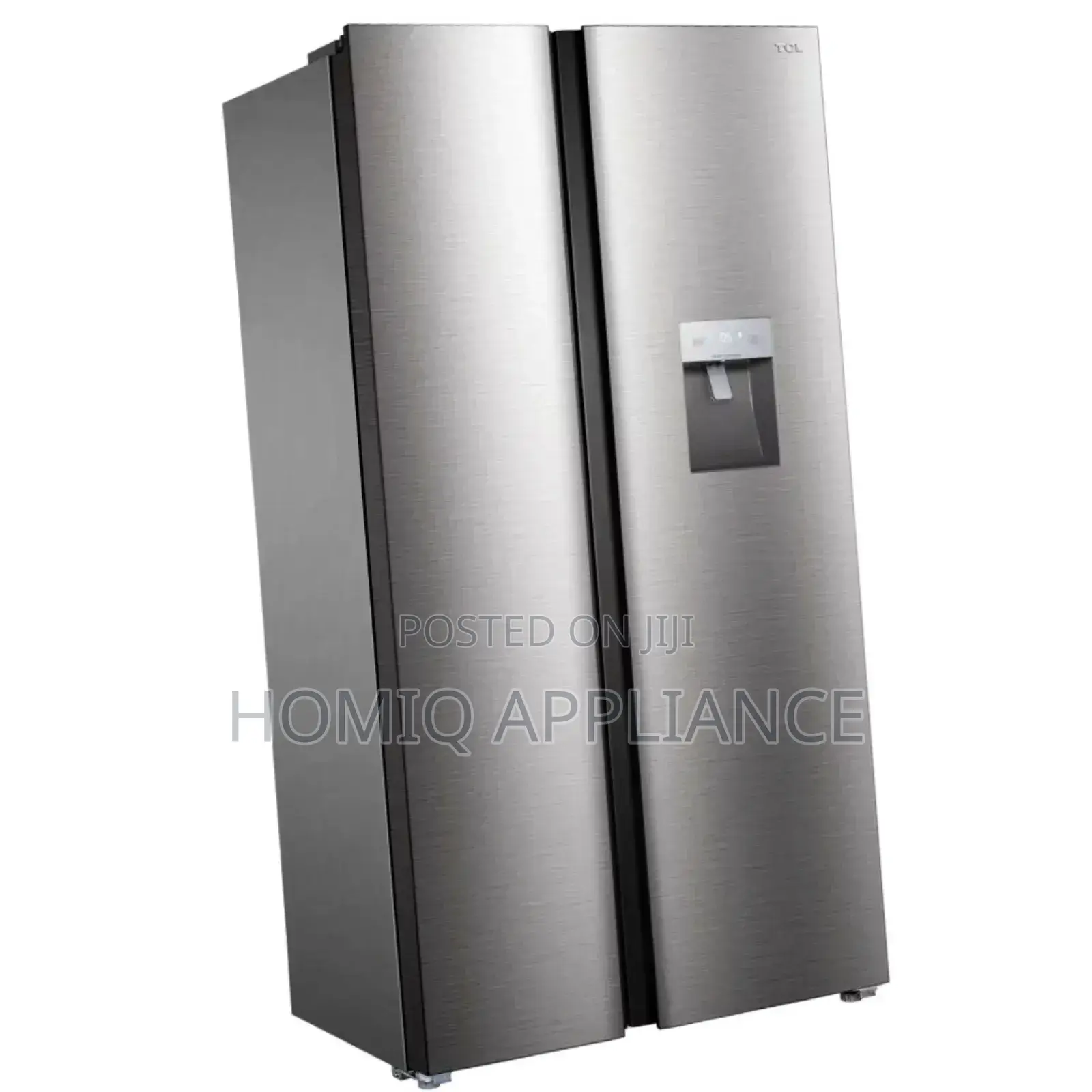 Tcl(P520sbn)Fridge Side by Sidewater Dispenser/607ltr/Silver