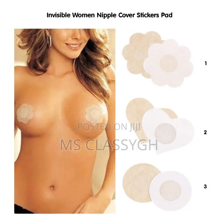 10pcs Anti-bump Invisible Breast Disposable Nipple Stickers
