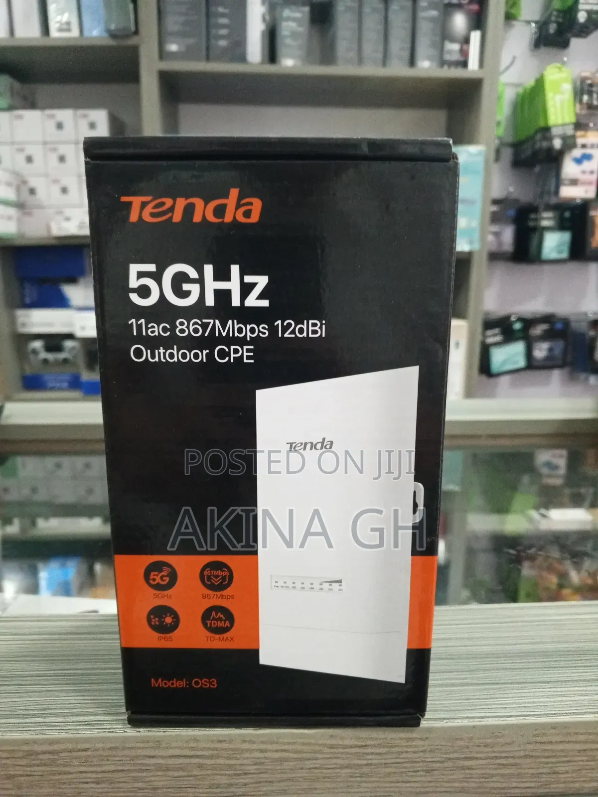 Tenda 5ghz 11ac 867mbps 12dpi Outdoor Cpe Access Point Os3
