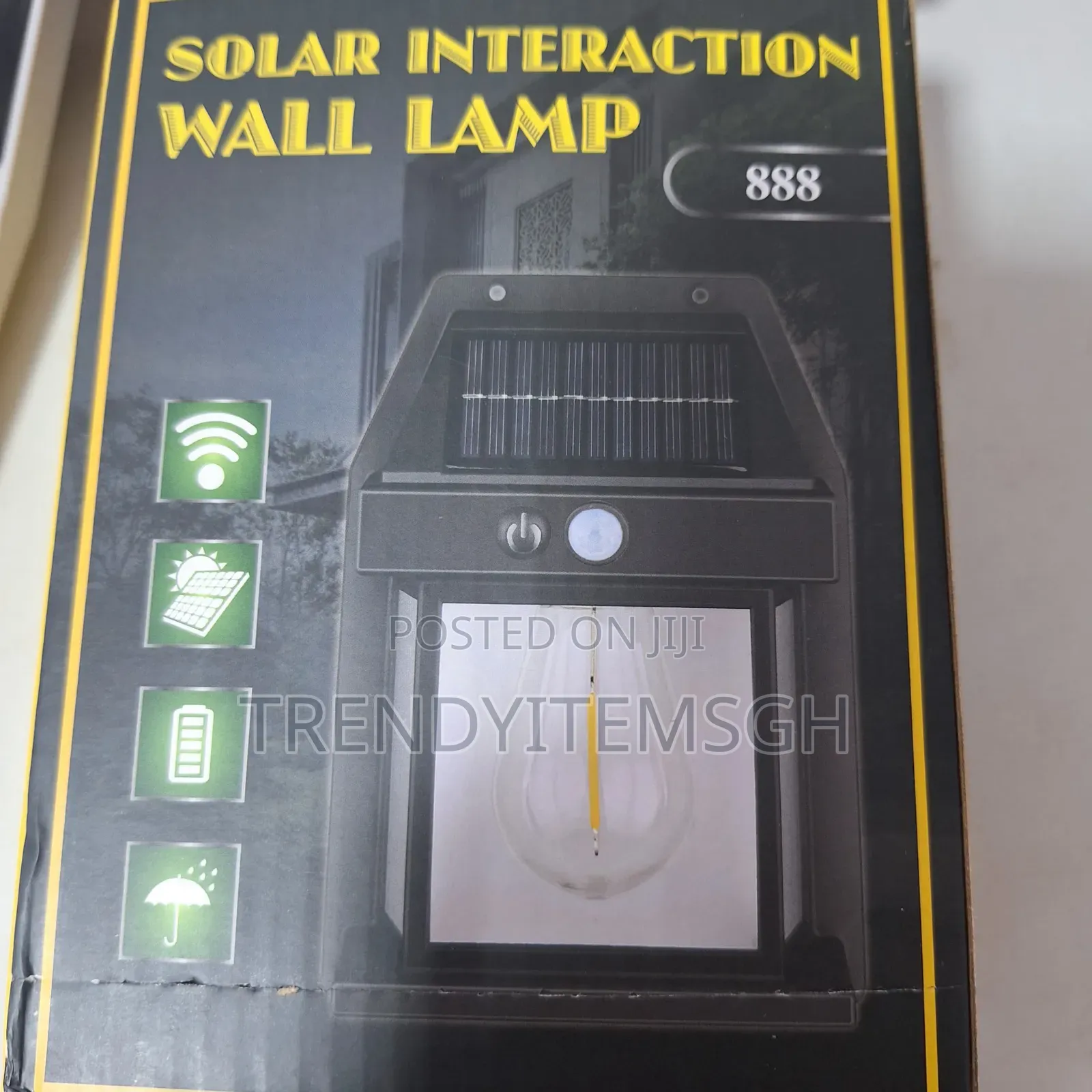 Solar Powered Tungsten Filament Wall Lamp