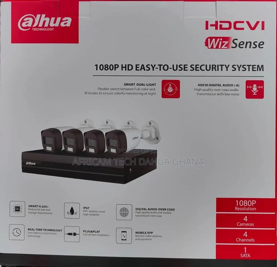 Dahua 1080p Hdcvi Kit: 4ch XVR +4×1080p Hdcvi Bullet Cameras