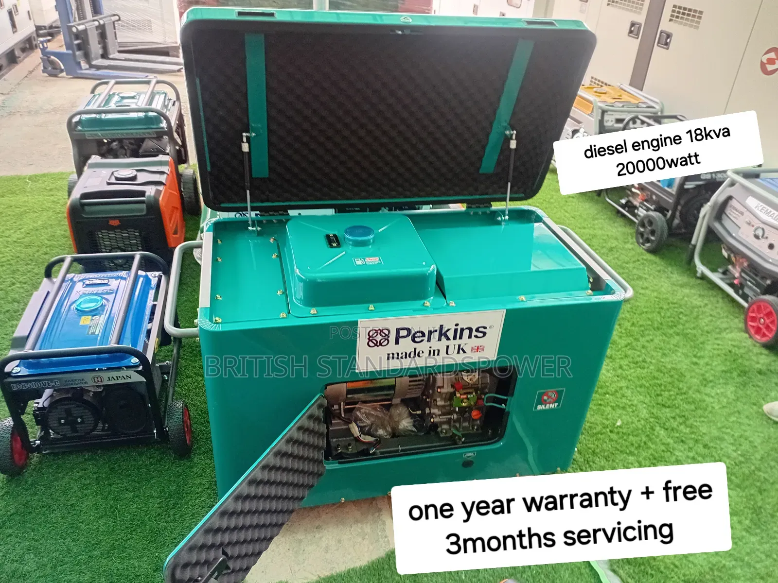 Reliable Perkins Diesel Engine Generator Silent 18kva 20000w