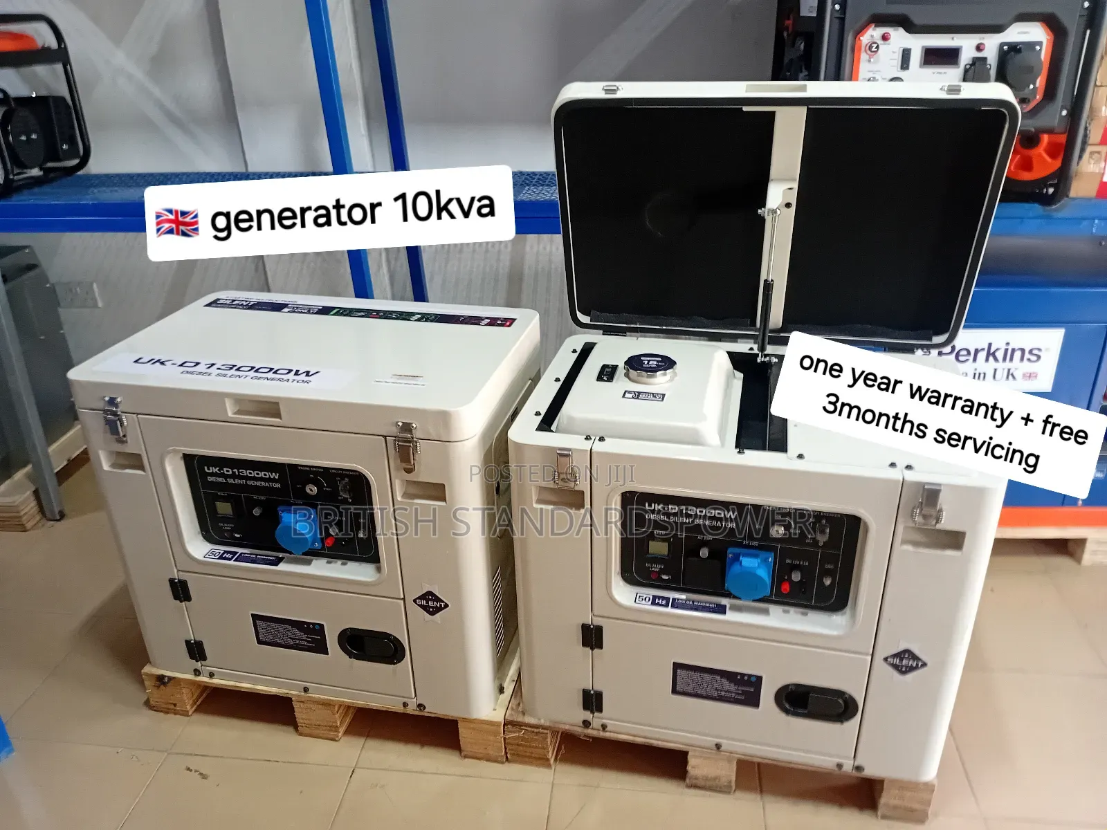 A1 UK Model 10kva 13000watt Diesel Engine Silent