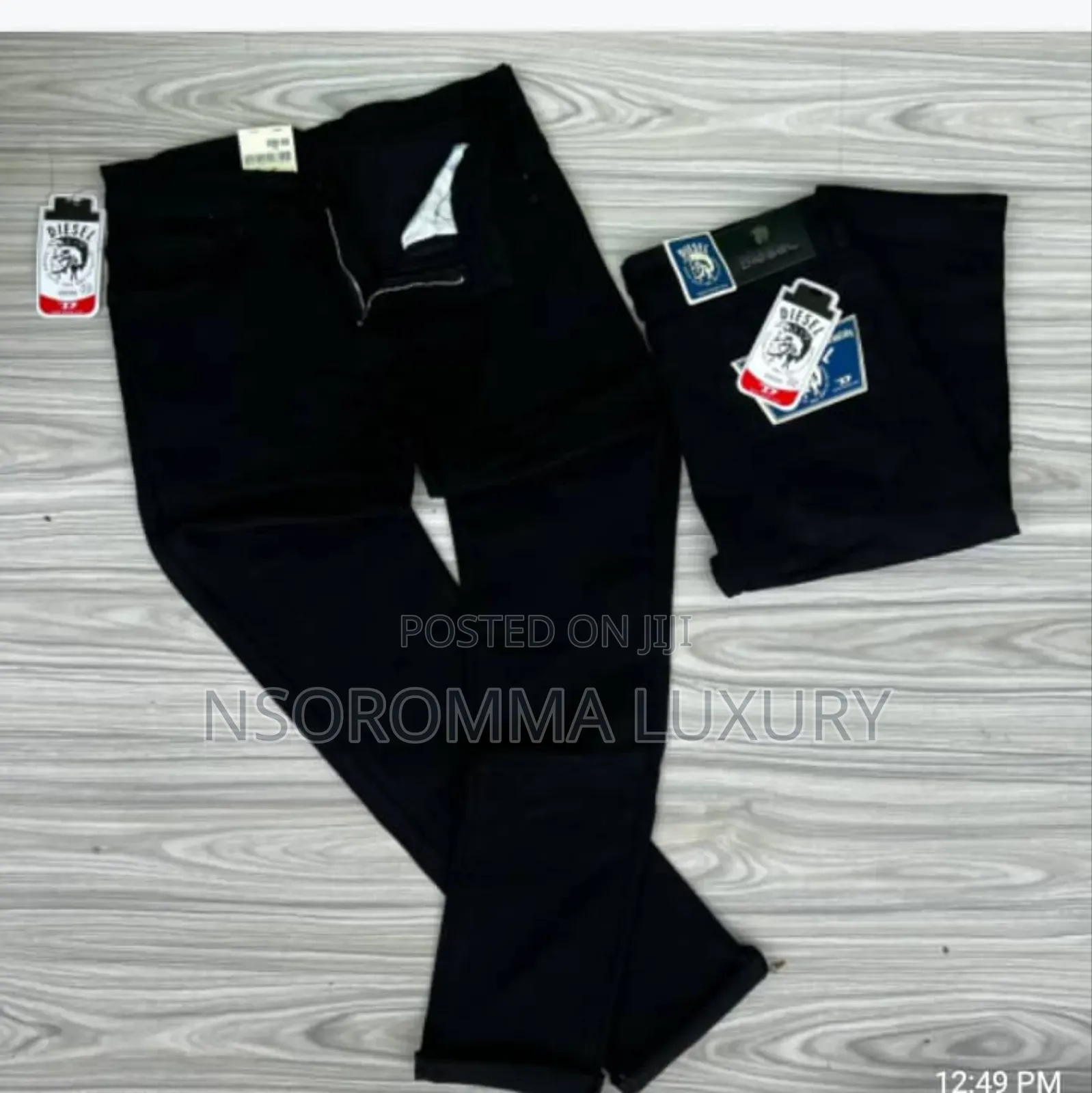 Diesel Black Jeans Trousers for Men