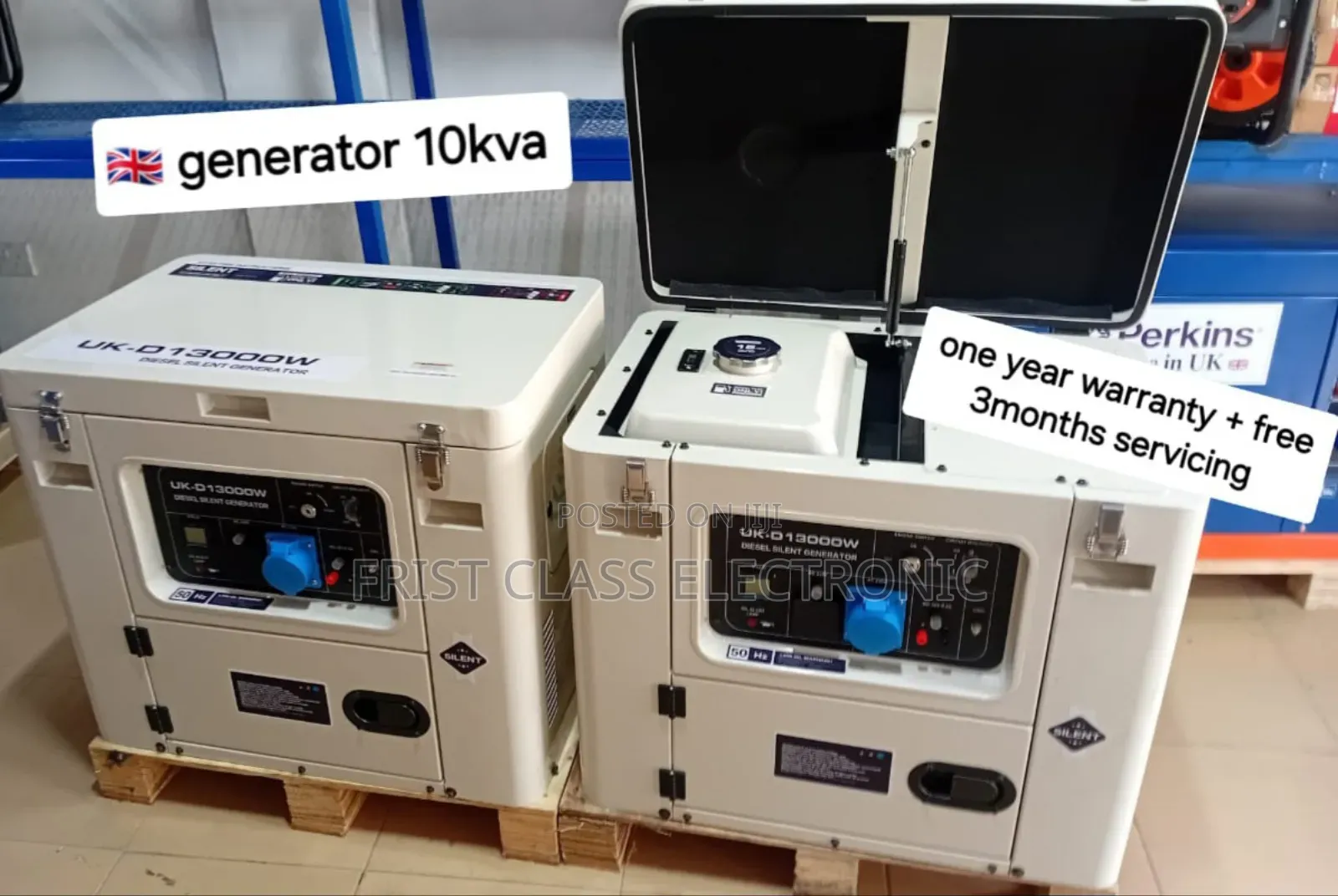 Super Silent Disel UK Made 10kva With 100% Copper Engine