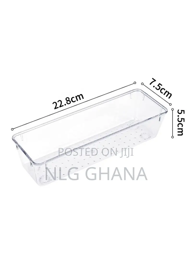 16pcs / Set Non-Slip Transparent Pet Storage Box for Drawers