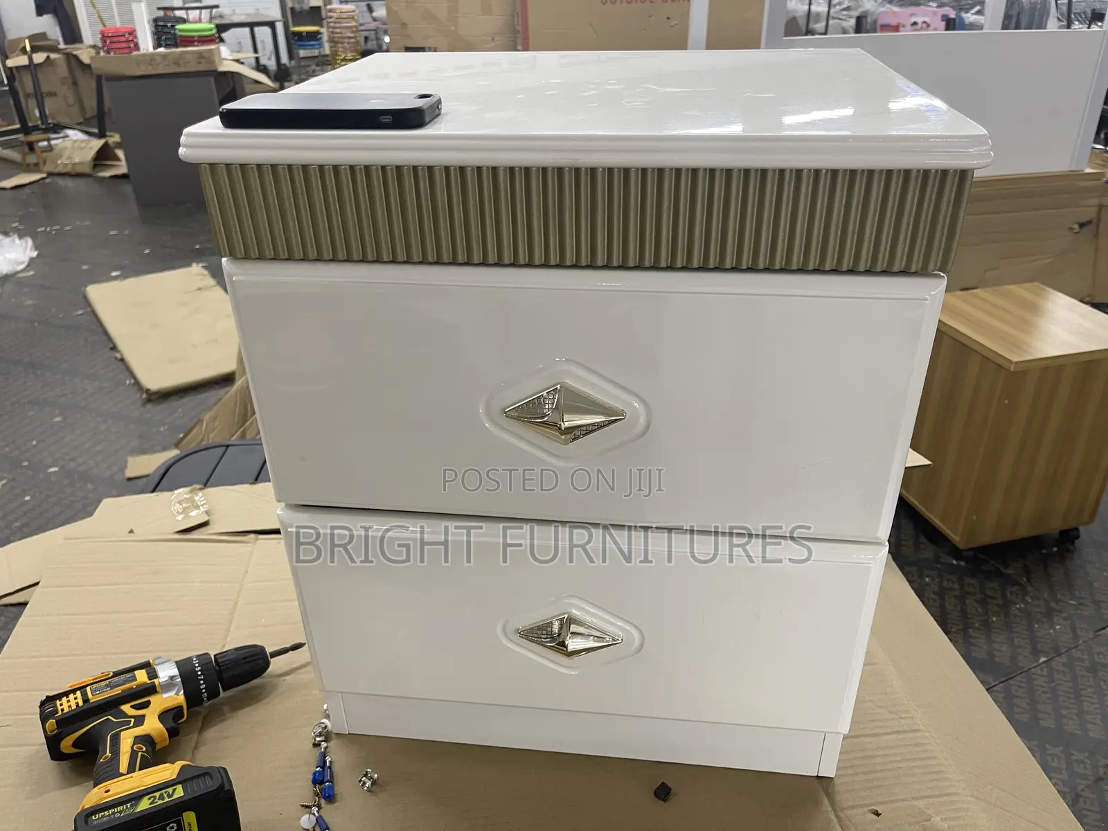 Luxury Foreign Wooden Beside Storage Cabinet