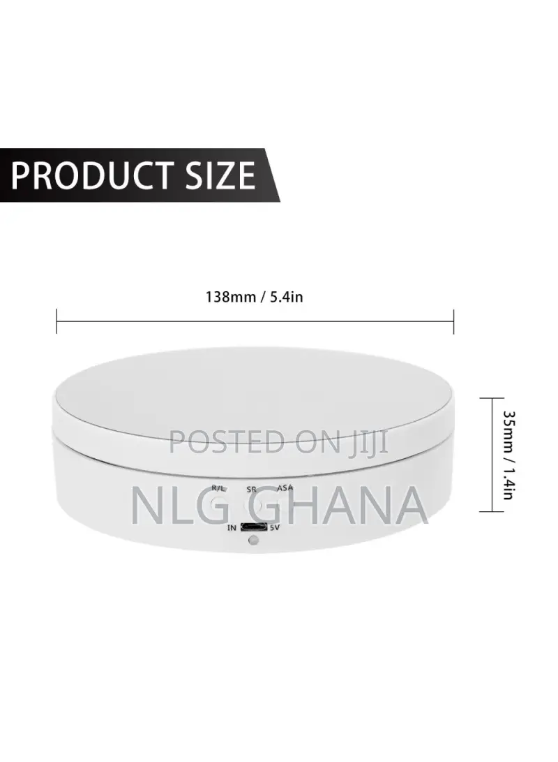 5.4" Electric 360 Degree Rotating Turntable Display Stand