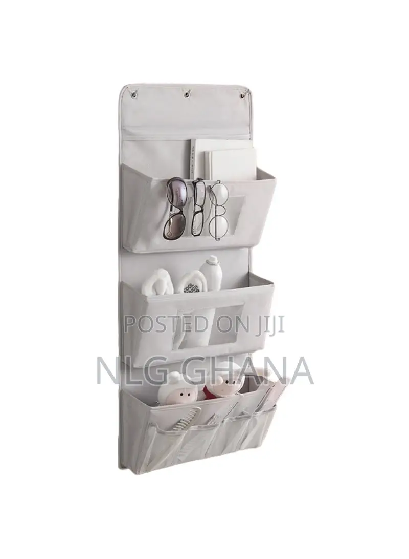 3-Layer Storage Bag 600D Oxford Cloth Wall Door Hanging Orga