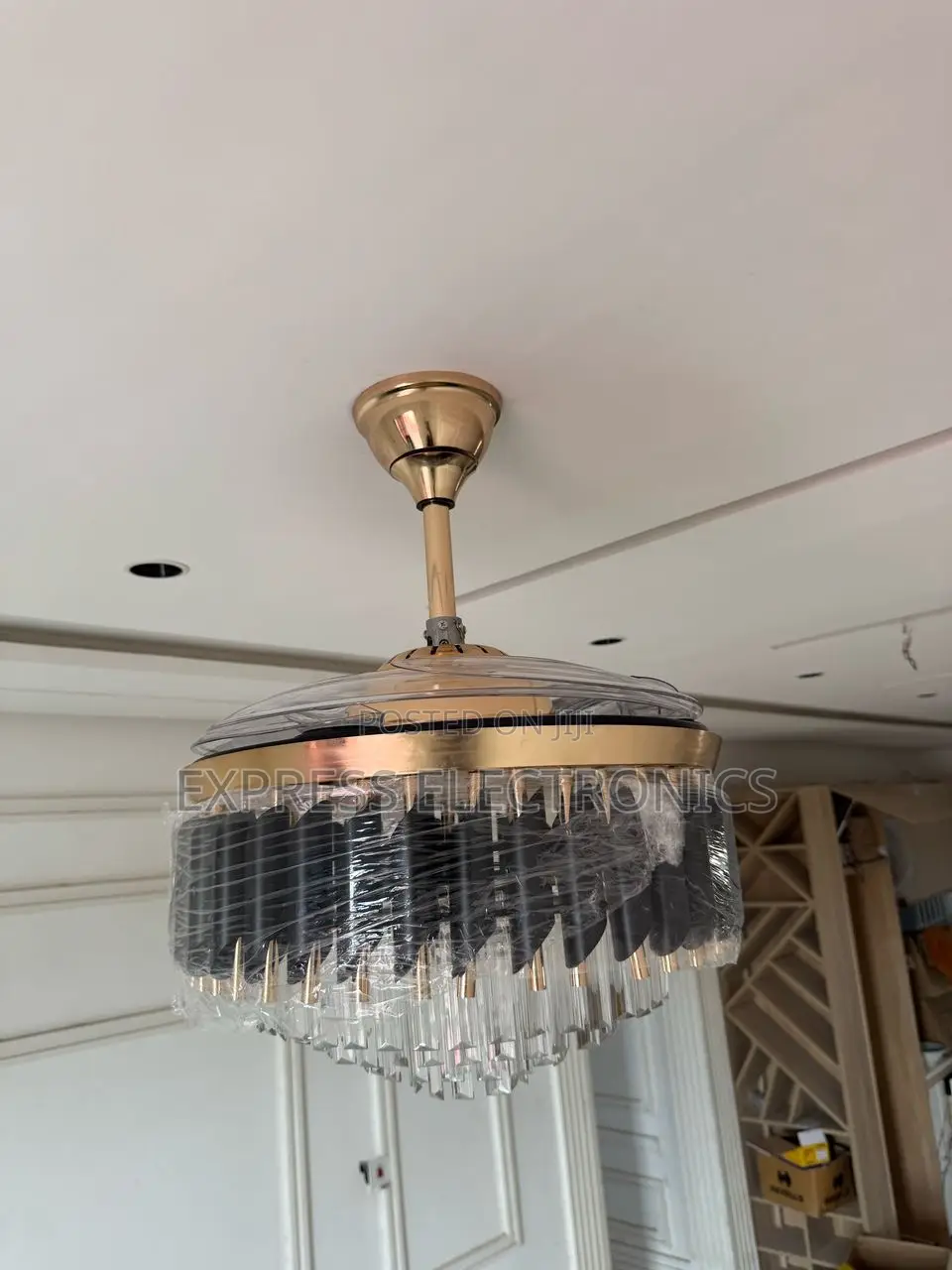 Better Deal Fan Light Chandelier Crystal Hung