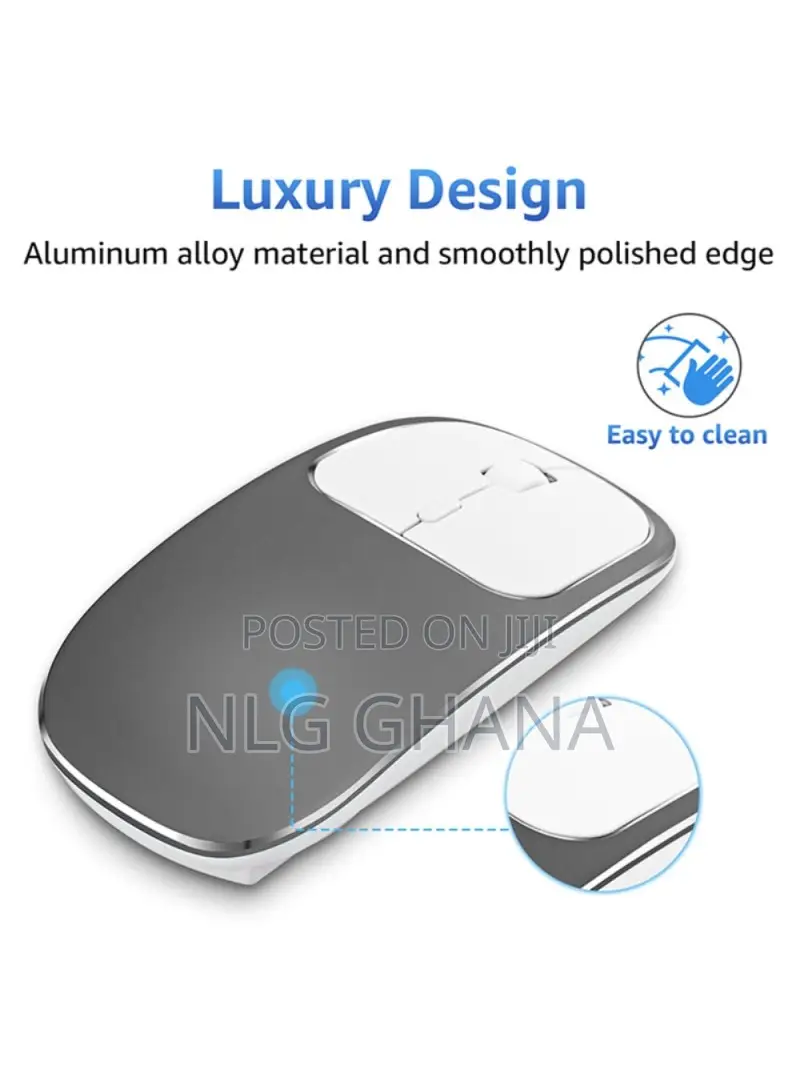 Aluminium Alloy Rechargeable 2.4g Wireless Optical Mouse