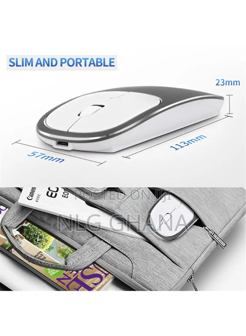 Aluminium Alloy Rechargeable 2.4g Wireless Optical Mouse