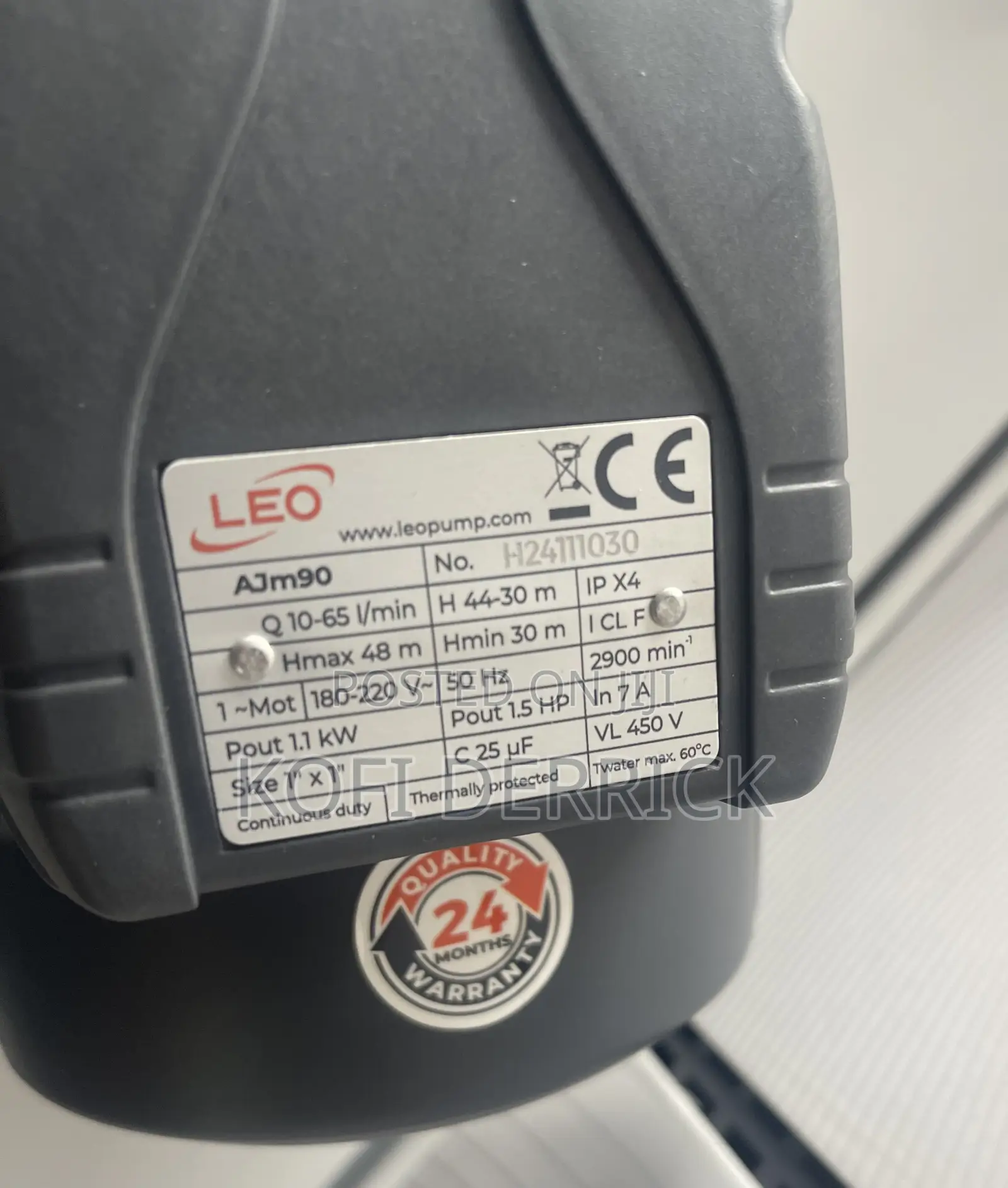 1.5hp Pump - Leo