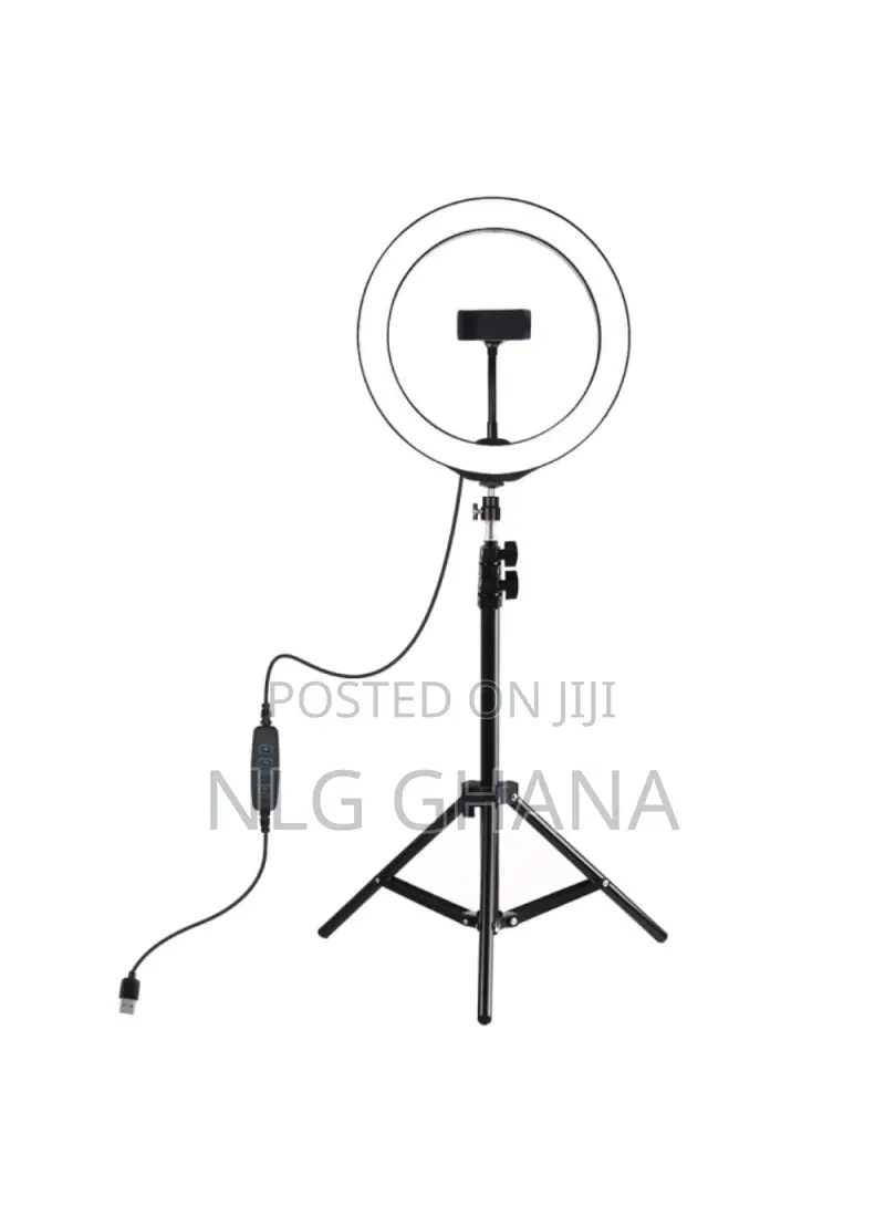9.5-Inch Tripod Mount LED Ring Light Vlogging Video Tvx4476