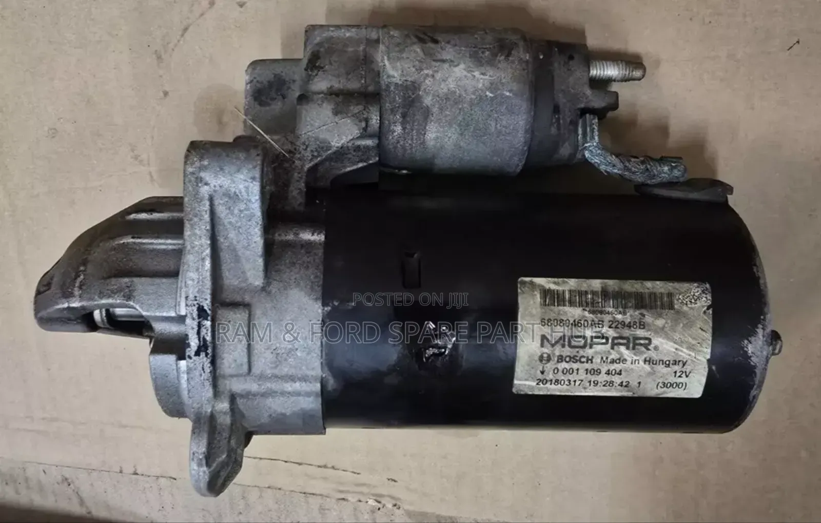 Ram 1500 Starter Motor V6 3.0 Diesel 2014 to 2019