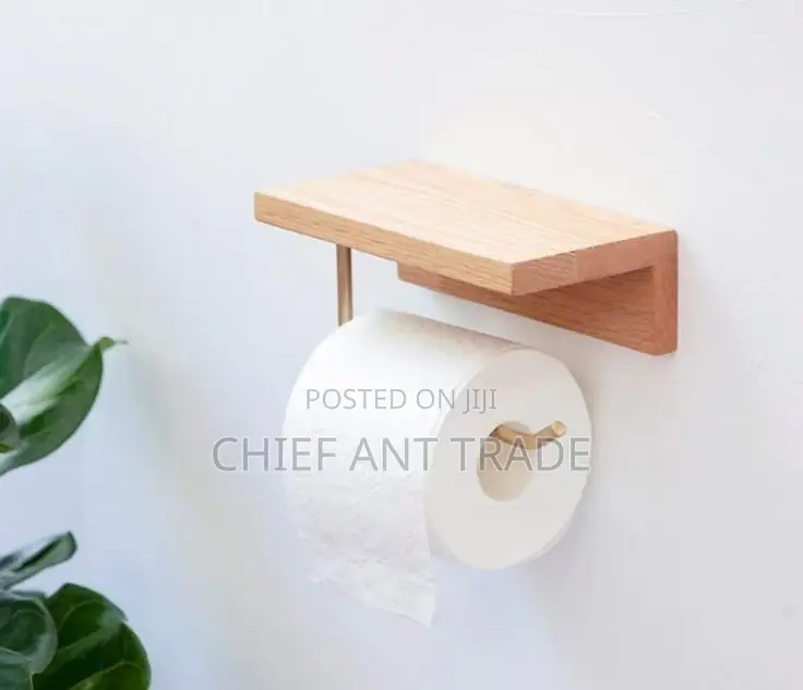Wood Tissue Holder. T Roll Jz0080